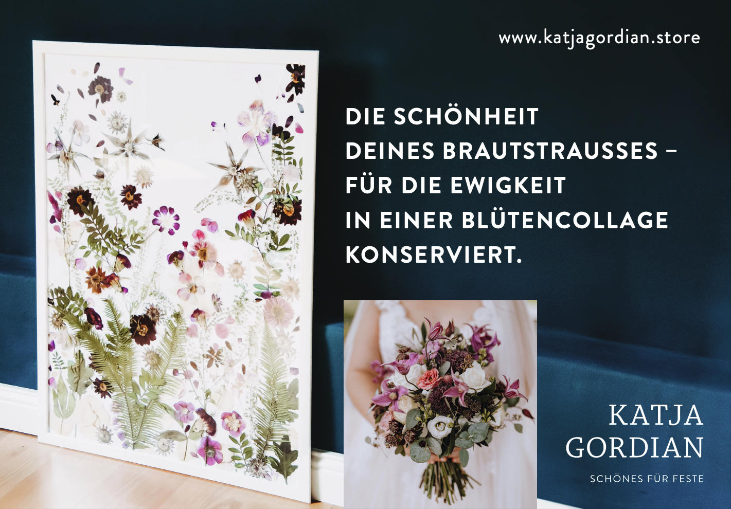 Buche Dir jetzt mit Anzahlung das Zeitfenster für DEINE Brautstraußkonservierung in 2025/2026