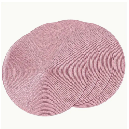 Tischset/Platzset, rund 40 cm, Farbe Altrosé