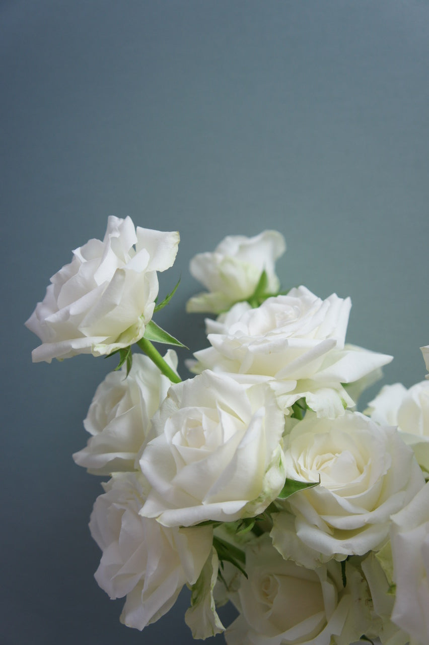 Glasvase, Farbe Weiß