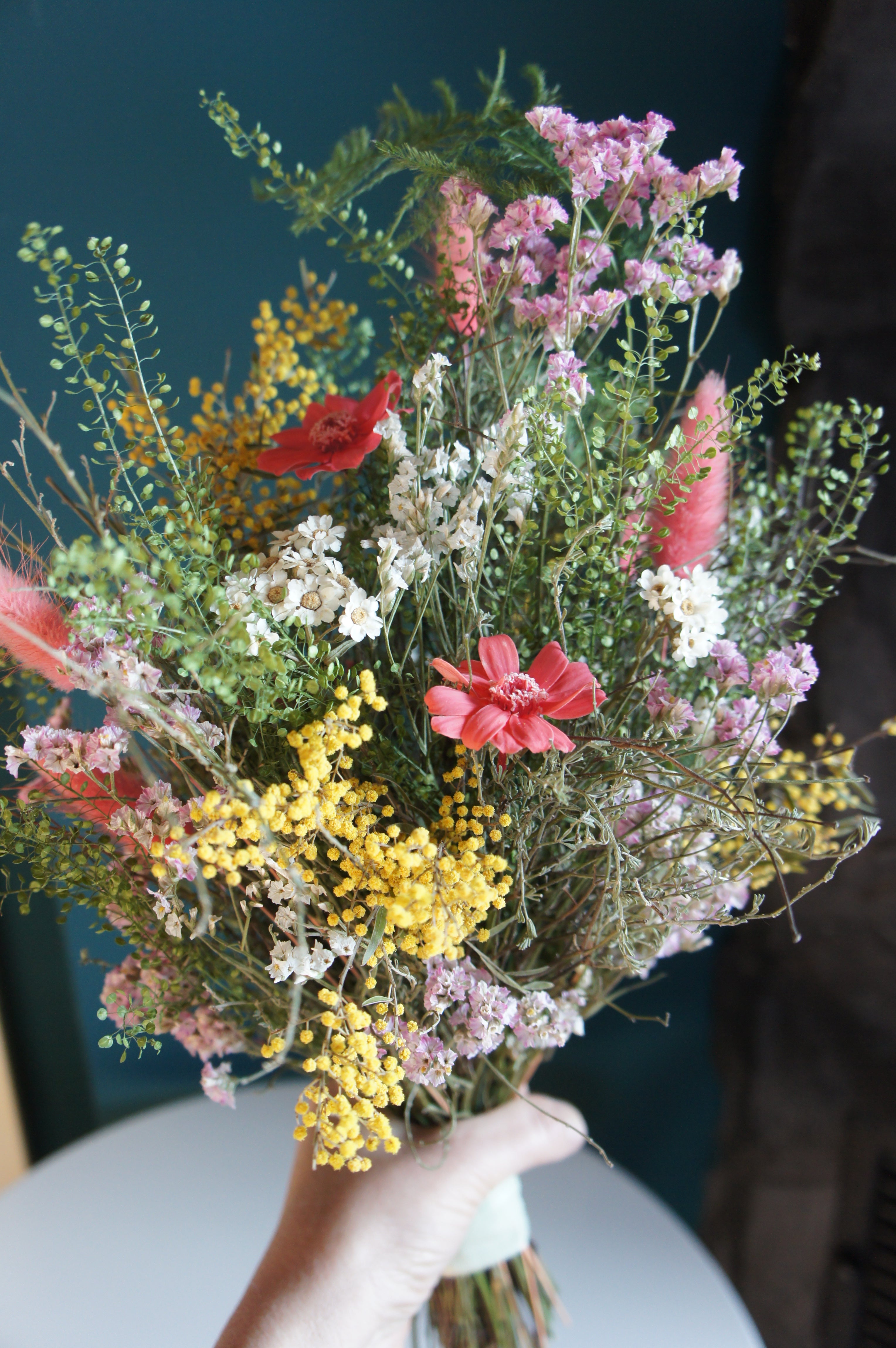 SOMMERGARTEN Trockenblumen / Dried flowers, Stabilisierte Zinnien / Infinity Flowers, Hochzeit / Wedding