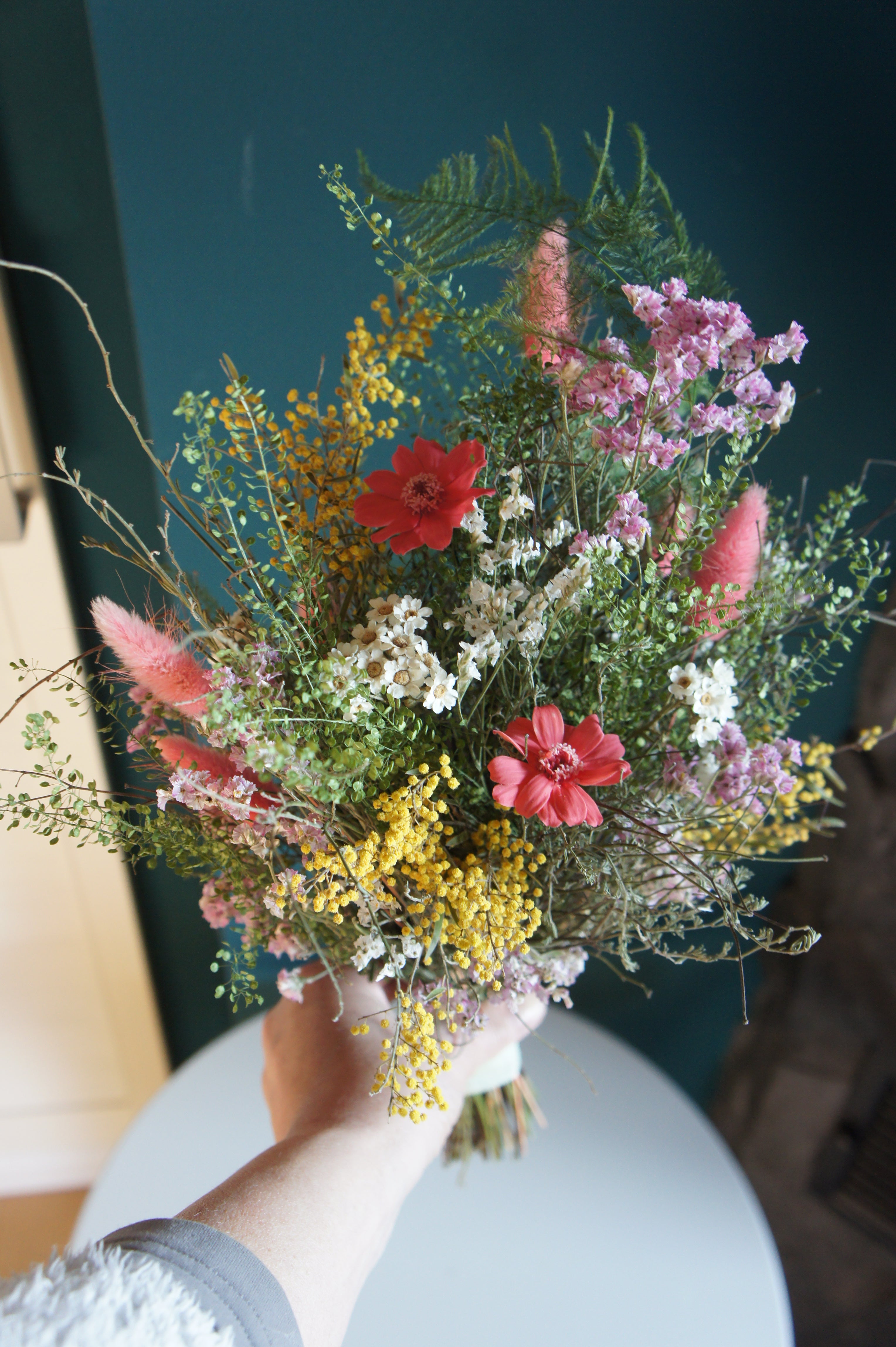 SOMMERGARTEN Trockenblumen / Dried flowers, Stabilisierte Zinnien / Infinity Flowers, Hochzeit / Wedding