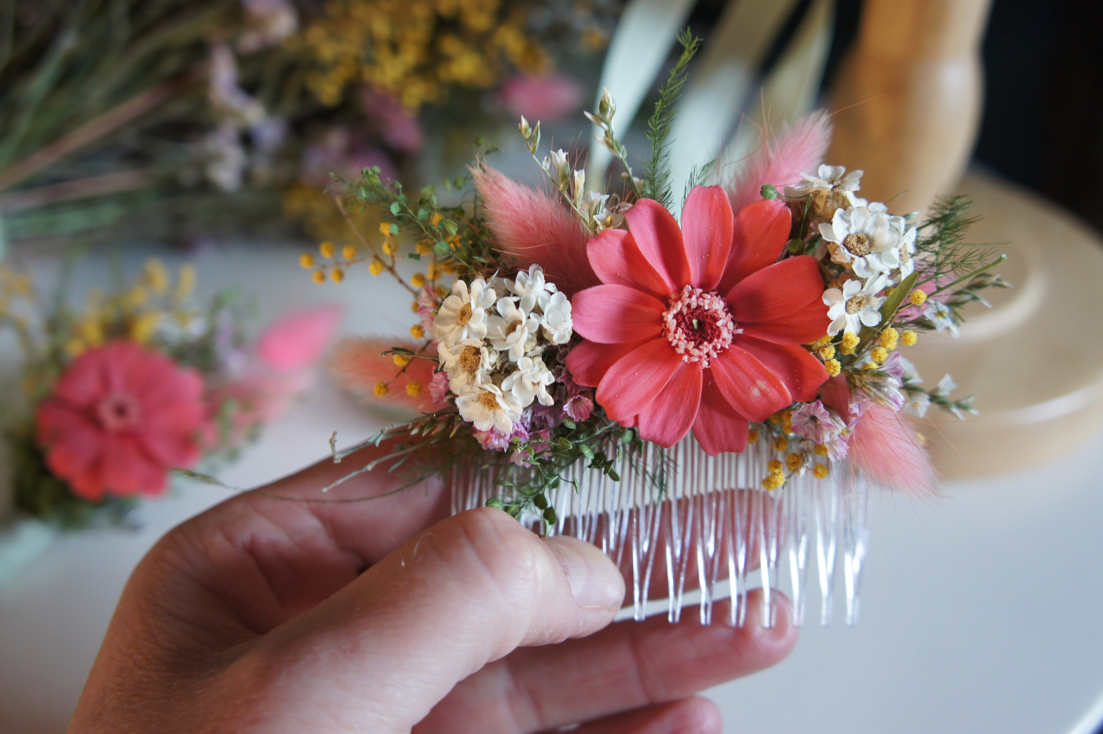 SOMMERGARTEN Trockenblumen / Dried flowers, Stabilisierte Zinnien / Infinity Flowers, Hochzeit / Wedding