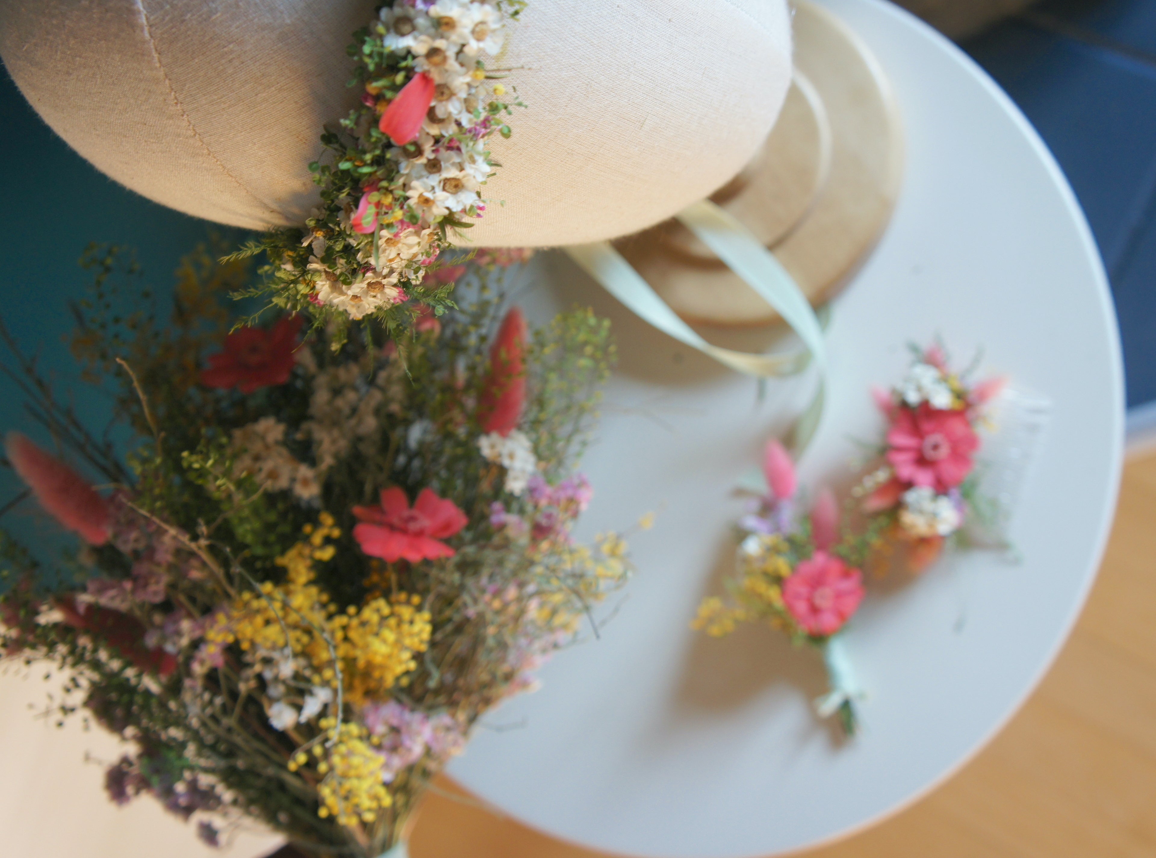 SOMMERGARTEN Trockenblumen / Dried flowers, Stabilisierte Zinnien / Infinity Flowers, Hochzeit / Wedding
