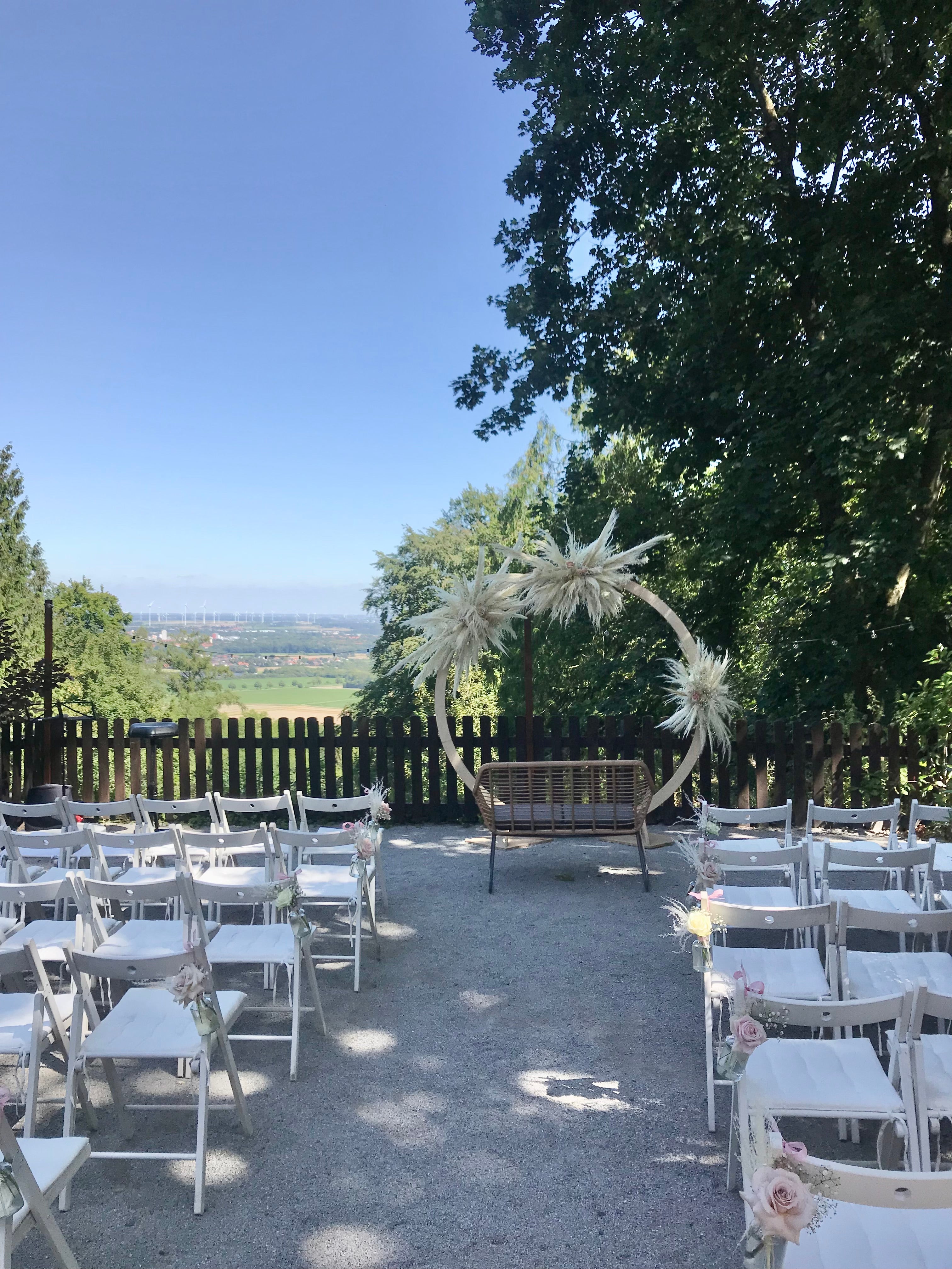 Traubogen aus Holz, rund, Durchmesser 200 cm