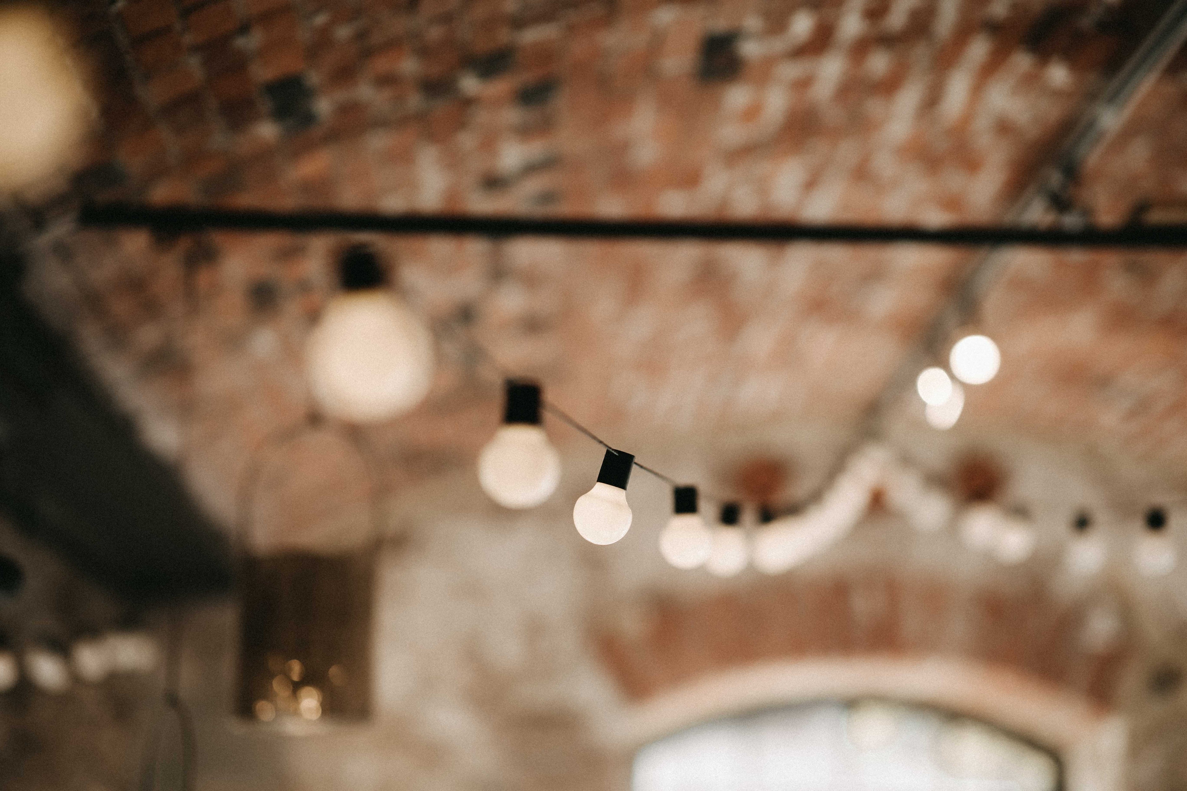 LED Kugellichterkette mit 50 Kunststoffkugeln