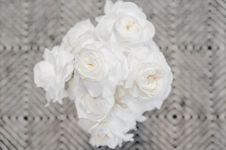 "MONO ROSE", Brautstrauss, Bridebouquet, stabilisierte Rosen, Infinity Roses