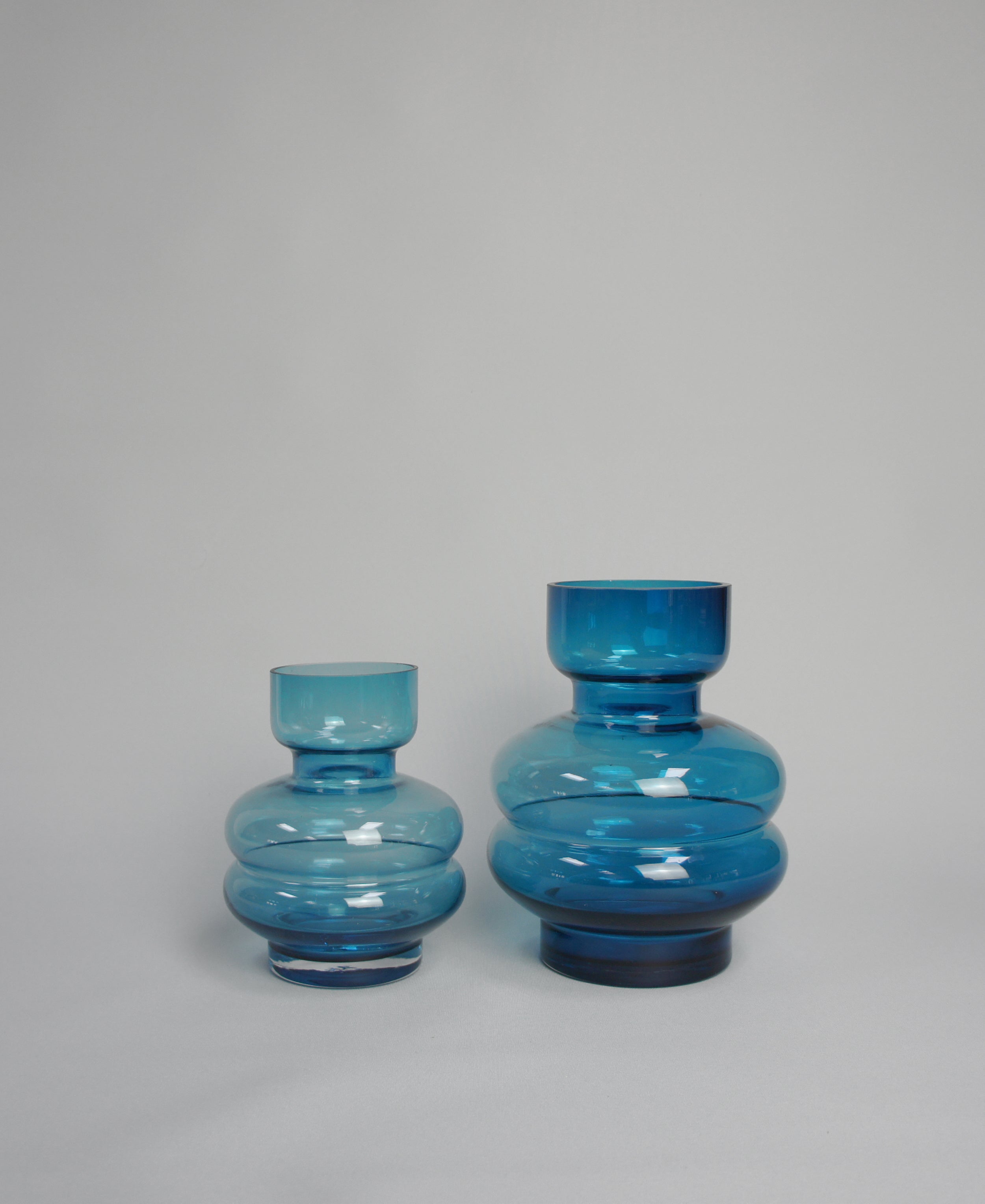 Glasvase, Farbe Blau, erhältlich in 2 Größen