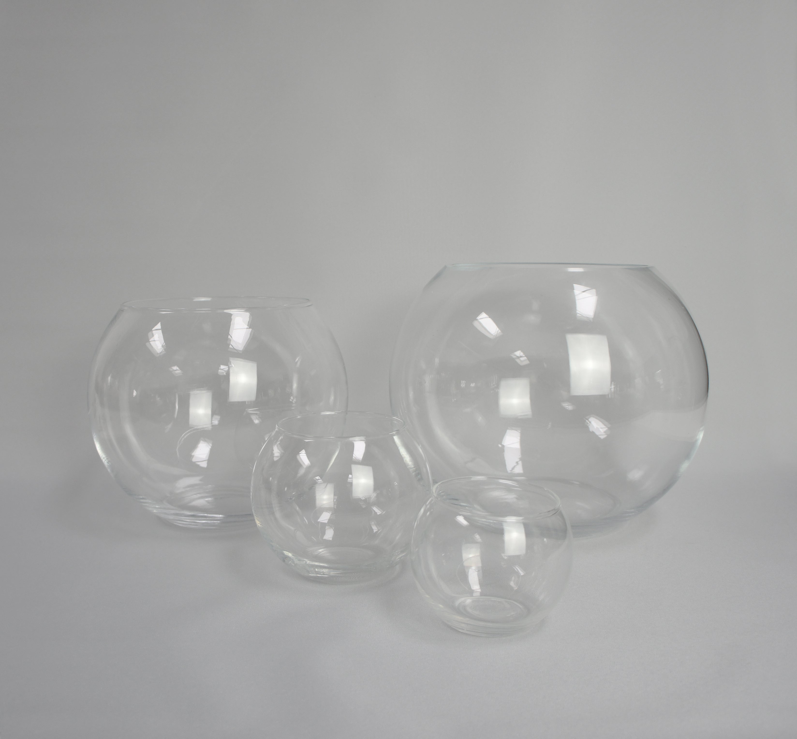 Kugelglasvase in verschiedenen Größen