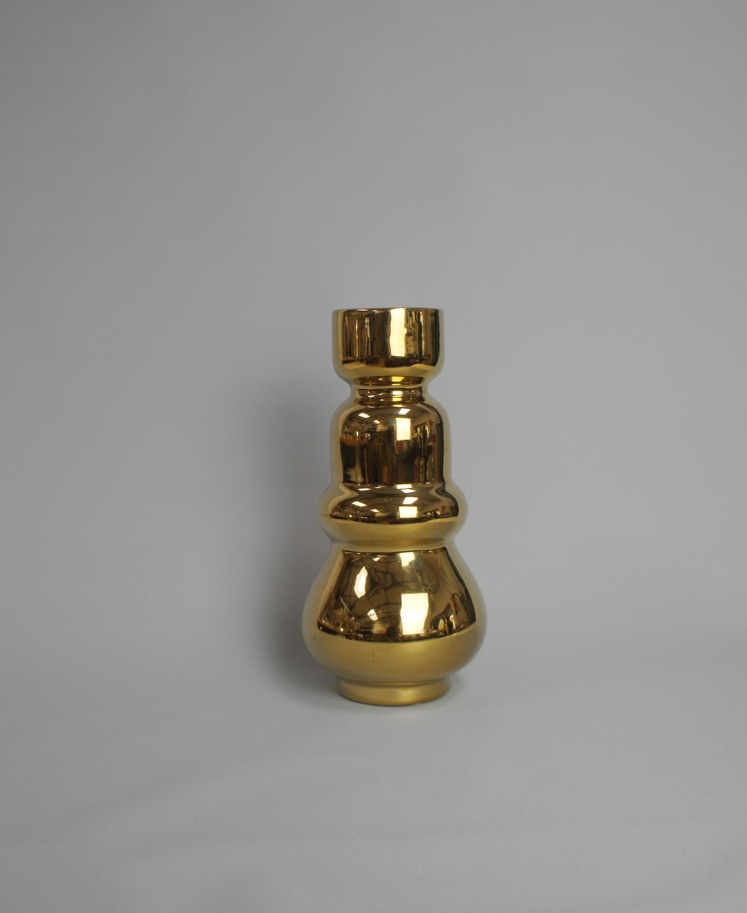 Glasvase, Farbe Gold Metallic in 2 Ausführungen