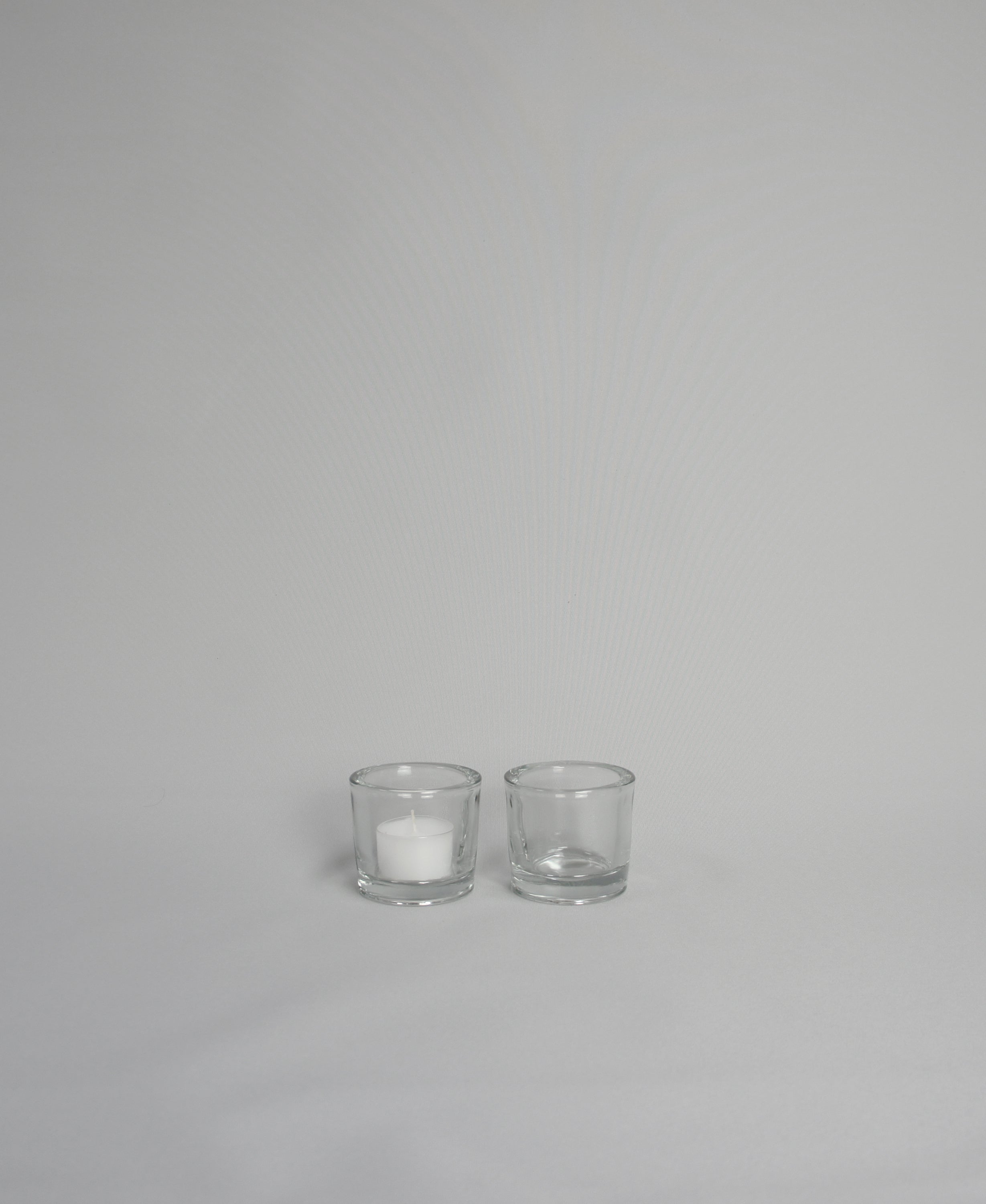 Teelichtglas, zylindrisch, Klarglas, 5er-Set