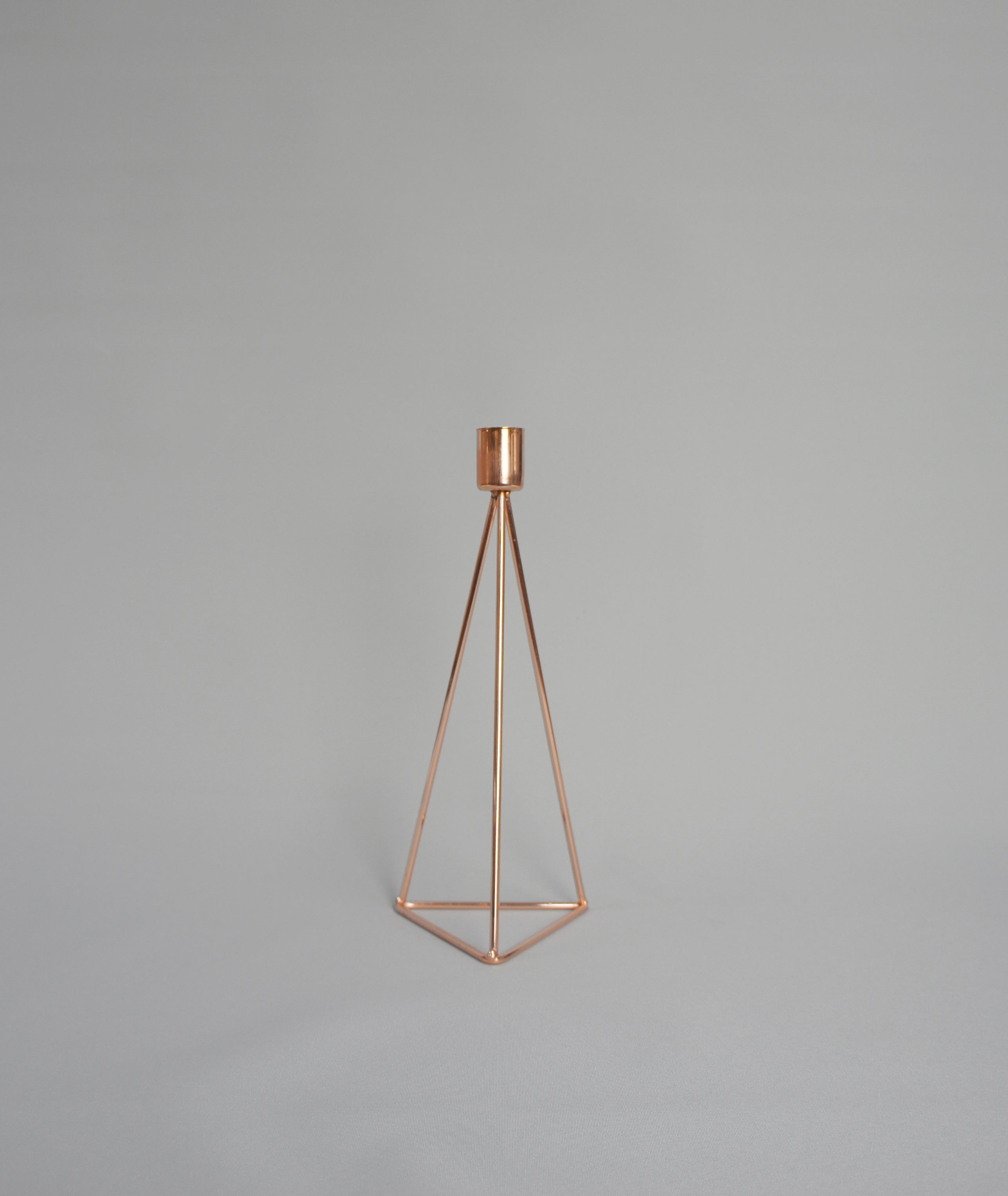 Kerzenhalter "Geo", 2er Set, Farbe Roségold