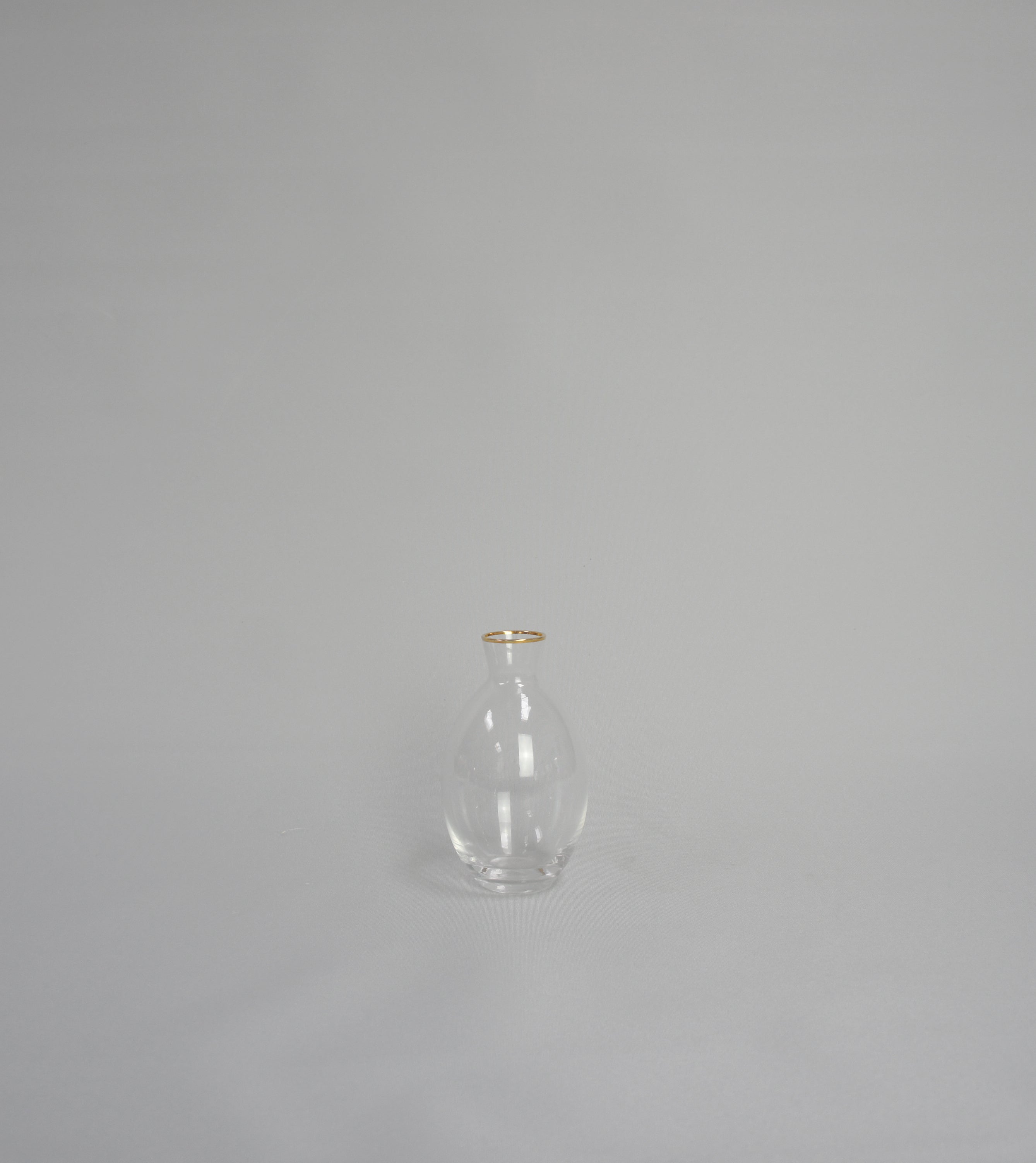 Glasvase Goldrand