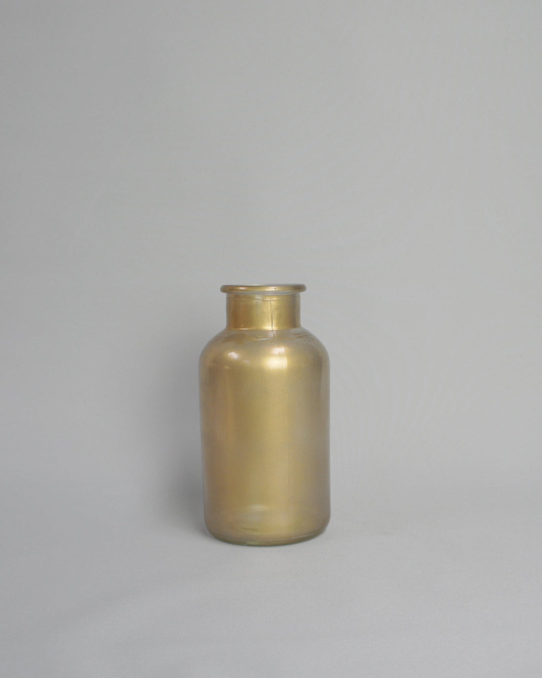 Glasvase, Farbe Mattgold