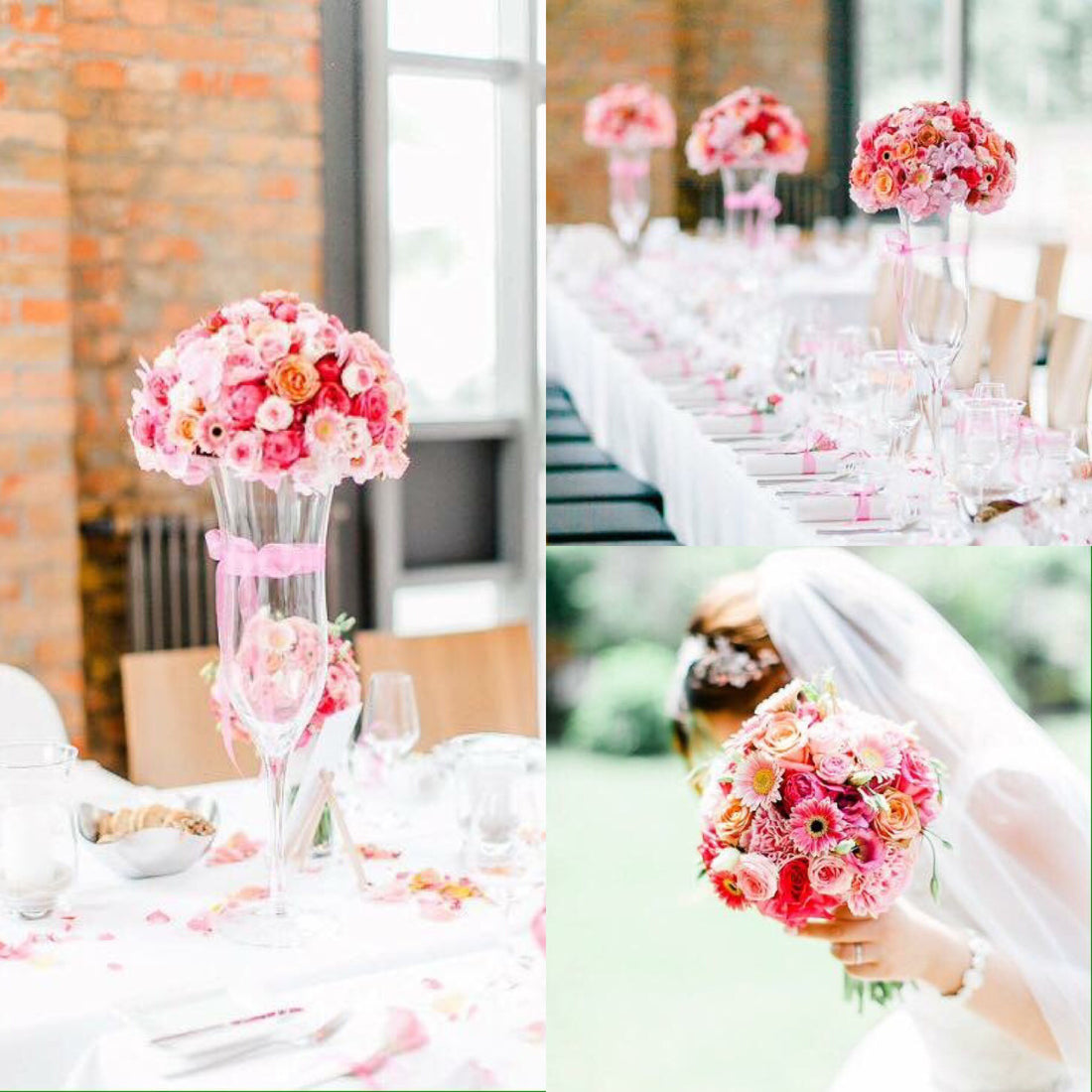 Glaspokal/Vase, Höhe 60 cm