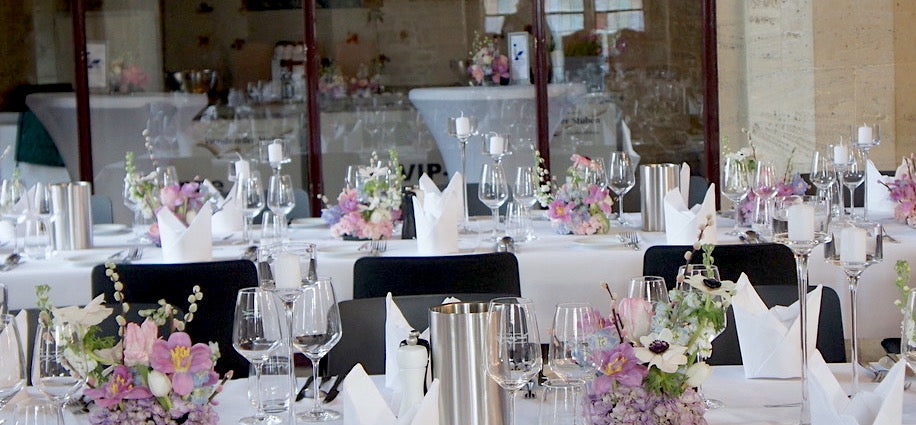 Kerzenglas, Zylinderform auf Stiel-Set, 3-tlg.