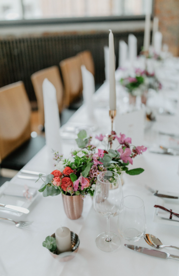 Metallbecher/Vase, Metallschalen, Farbe Roségold