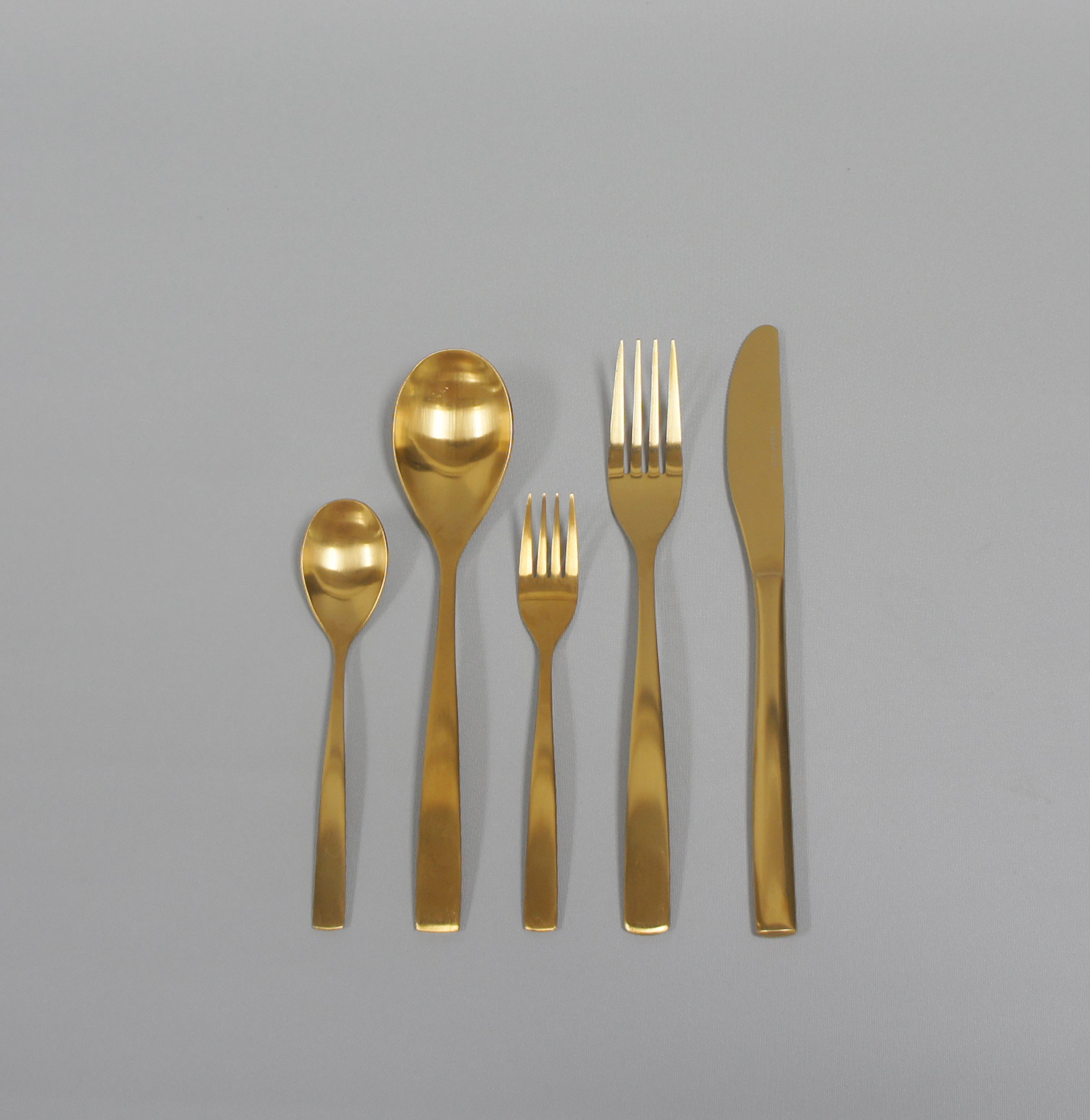 Besteck, Farbe Gold-matt, Serie Barcelona, Set oder Einzelteile