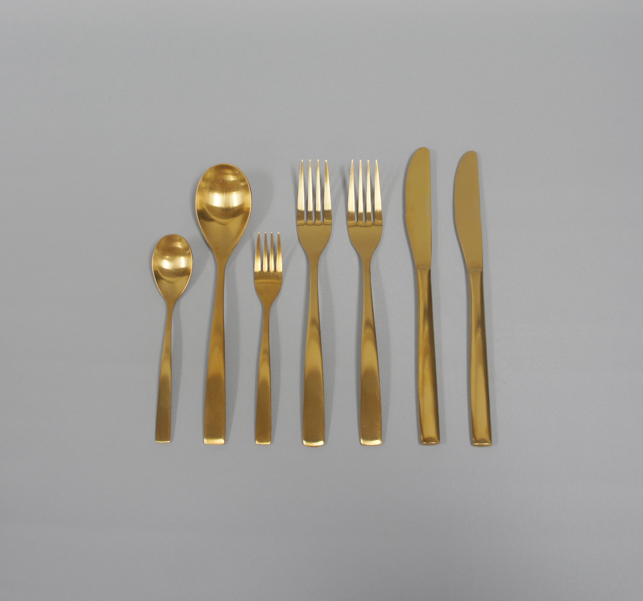 Besteck, Farbe Gold-matt, Serie Barcelona, Set oder Einzelteile