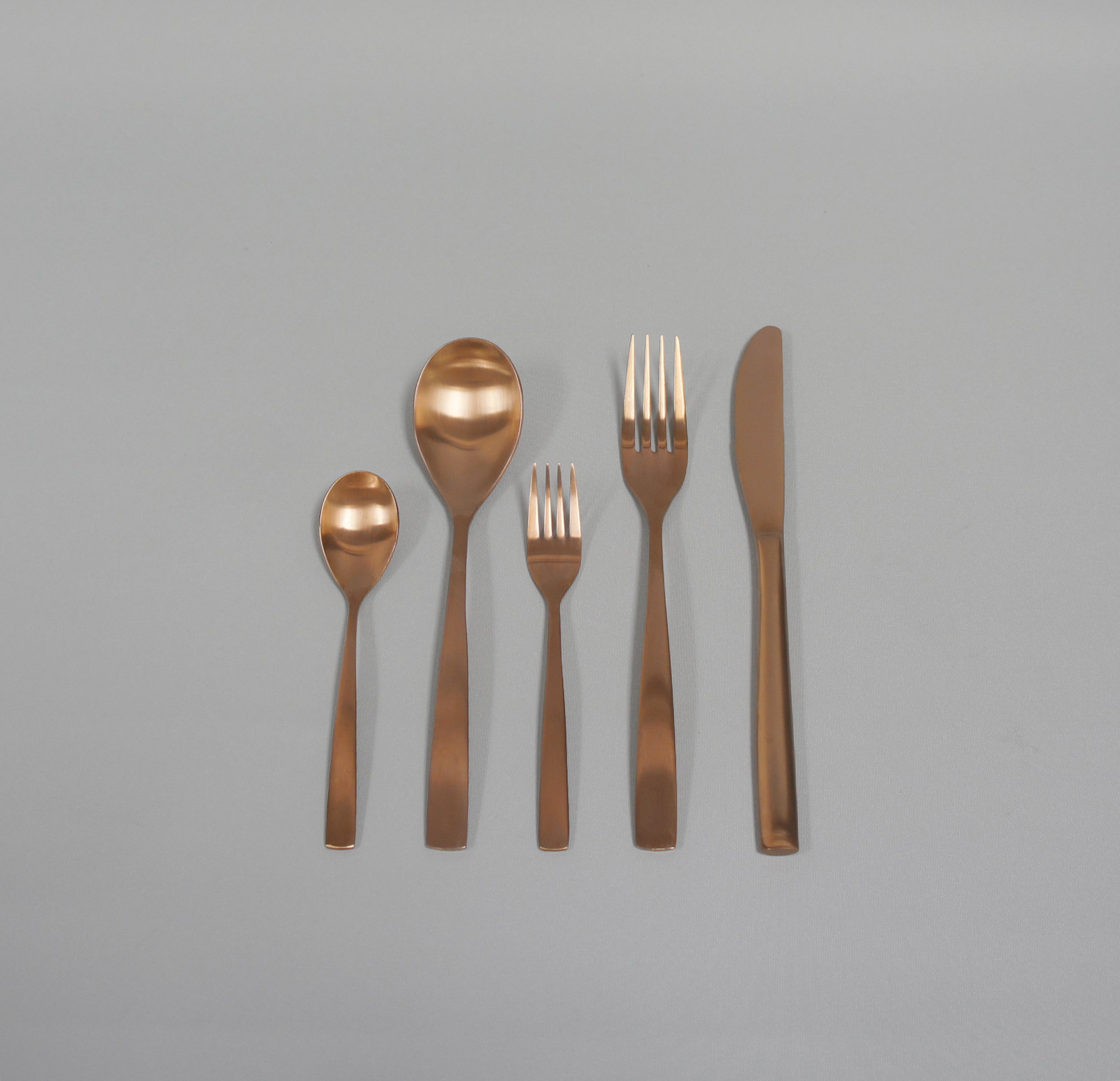 Besteck, Farbe Kupfer, Serie Barcelona, Einzelteile oder Set