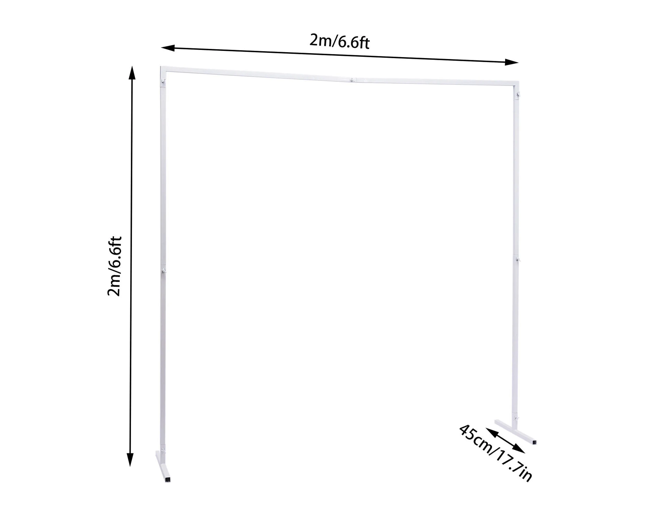 Traubogen aus Metall, Farbe weiß, Stecksystem
