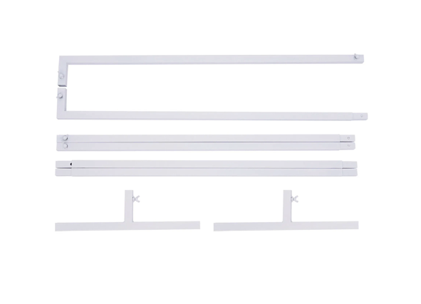 Traubogen aus Metall, Farbe weiß, Stecksystem