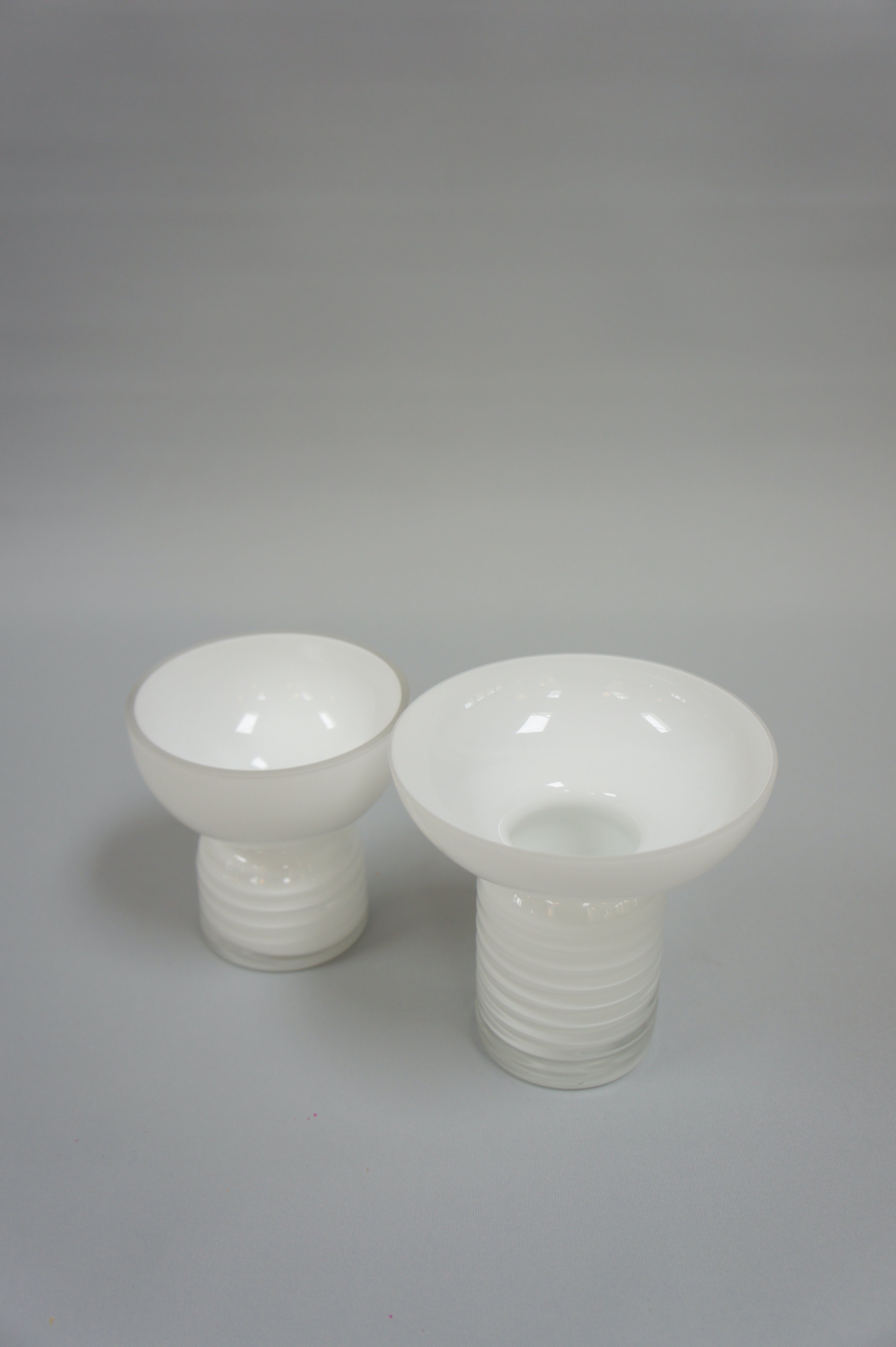 Schalenvase, Milchweiß, in 2 Größen