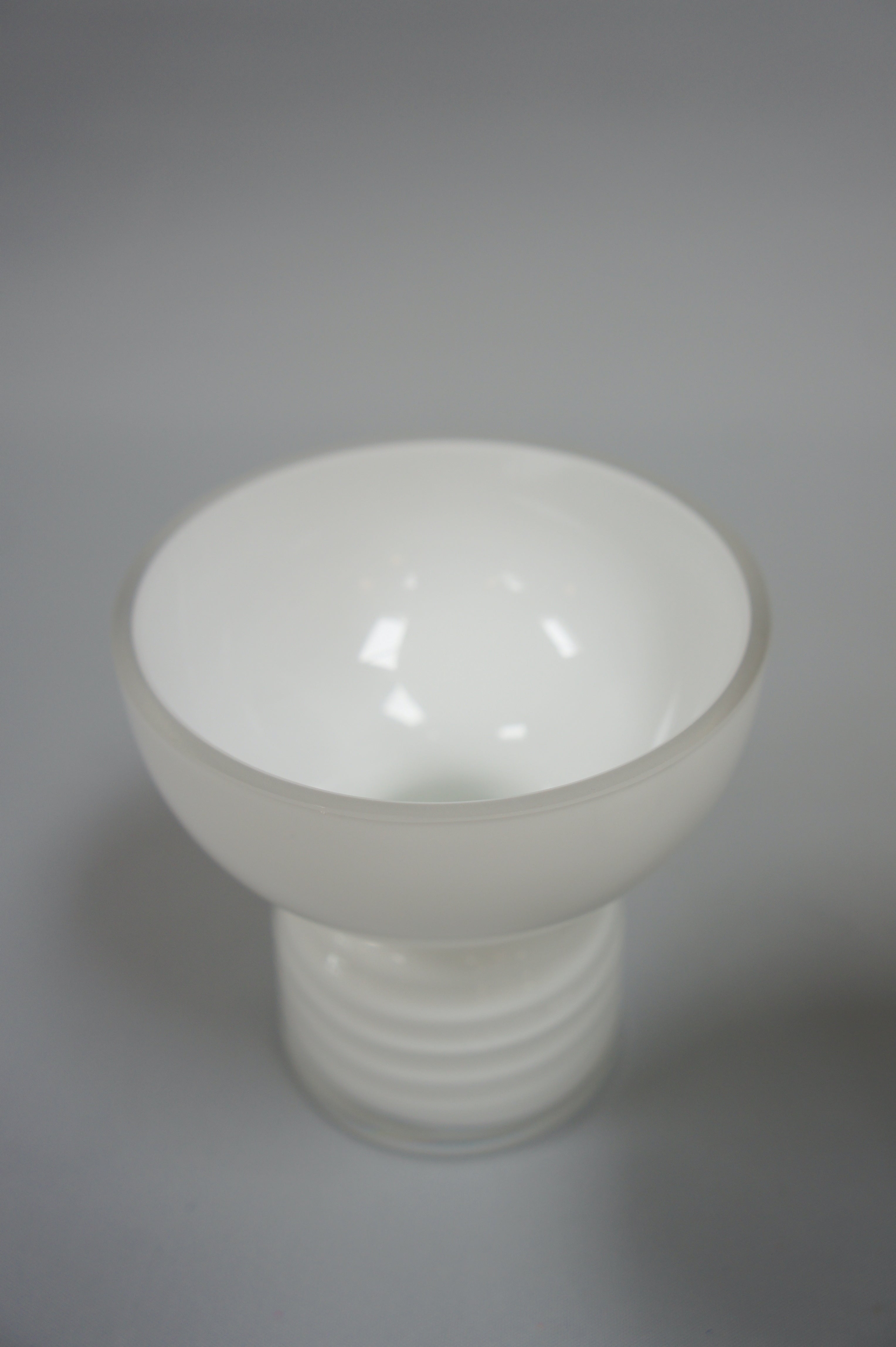 Schalenvase, Milchweiß, in 2 Größen