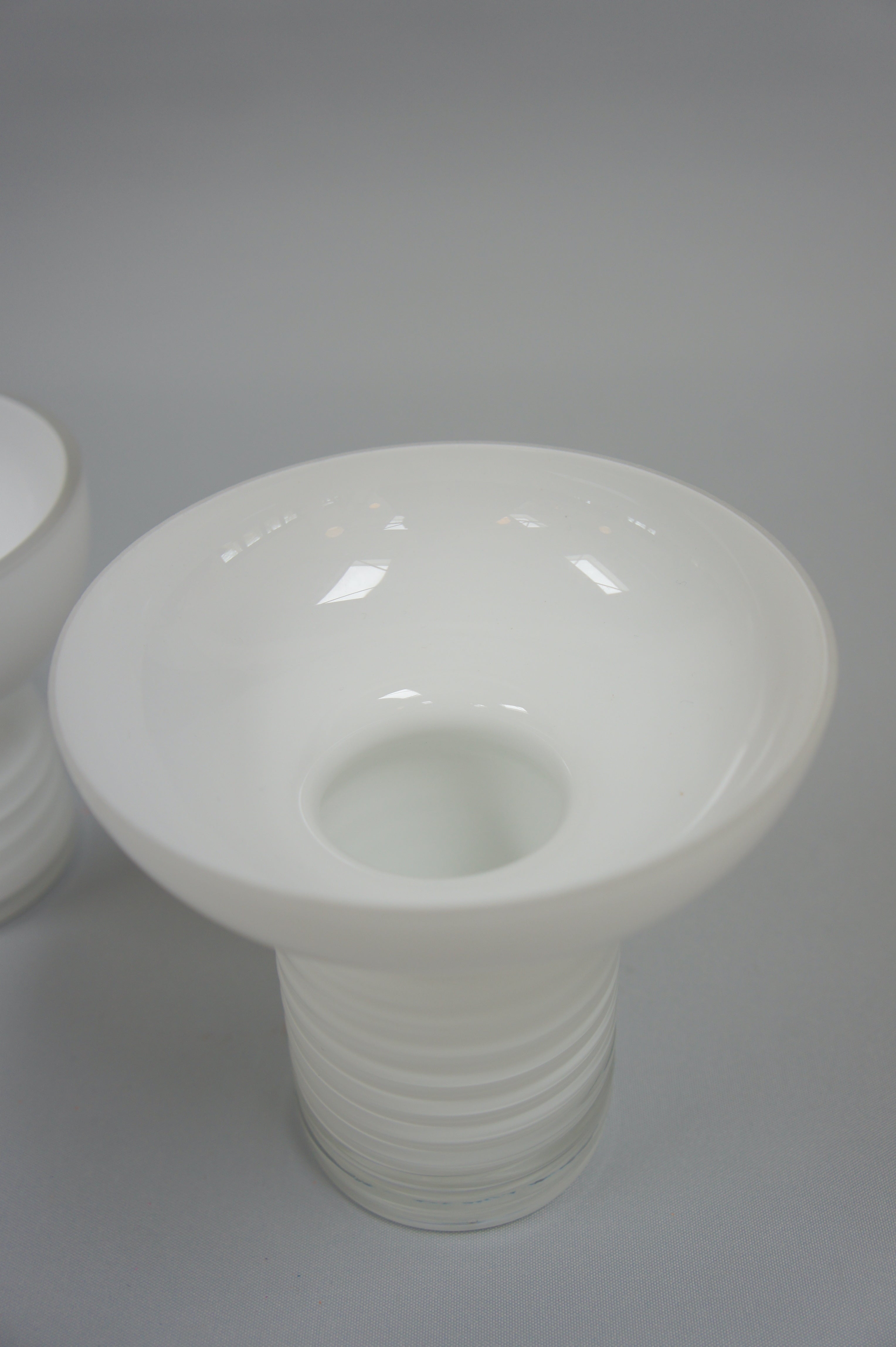 Schalenvase, Milchweiß, in 2 Größen