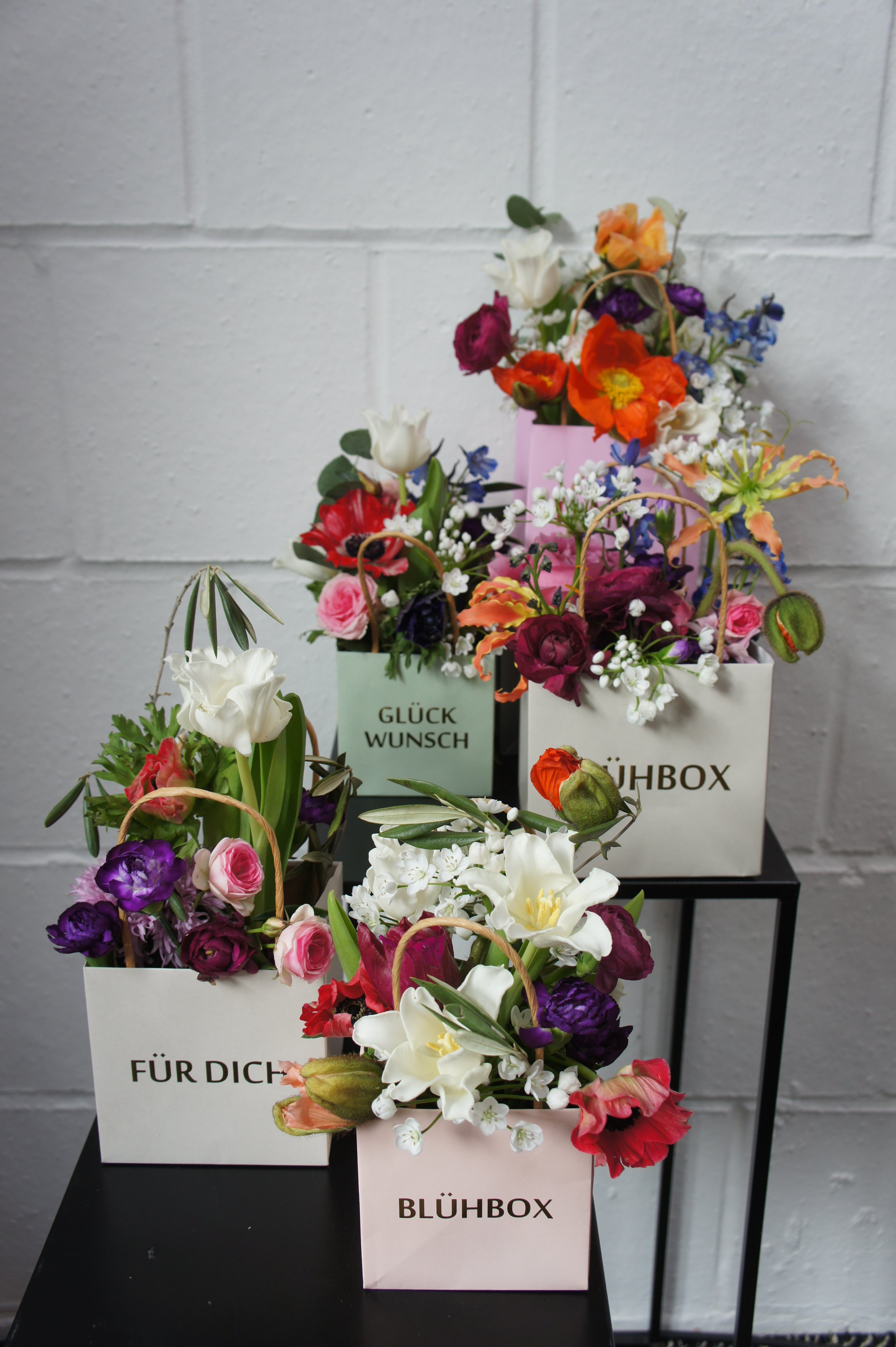FRESH FLOWER BAG, inkl. Textaufdruck in Farbe Gold