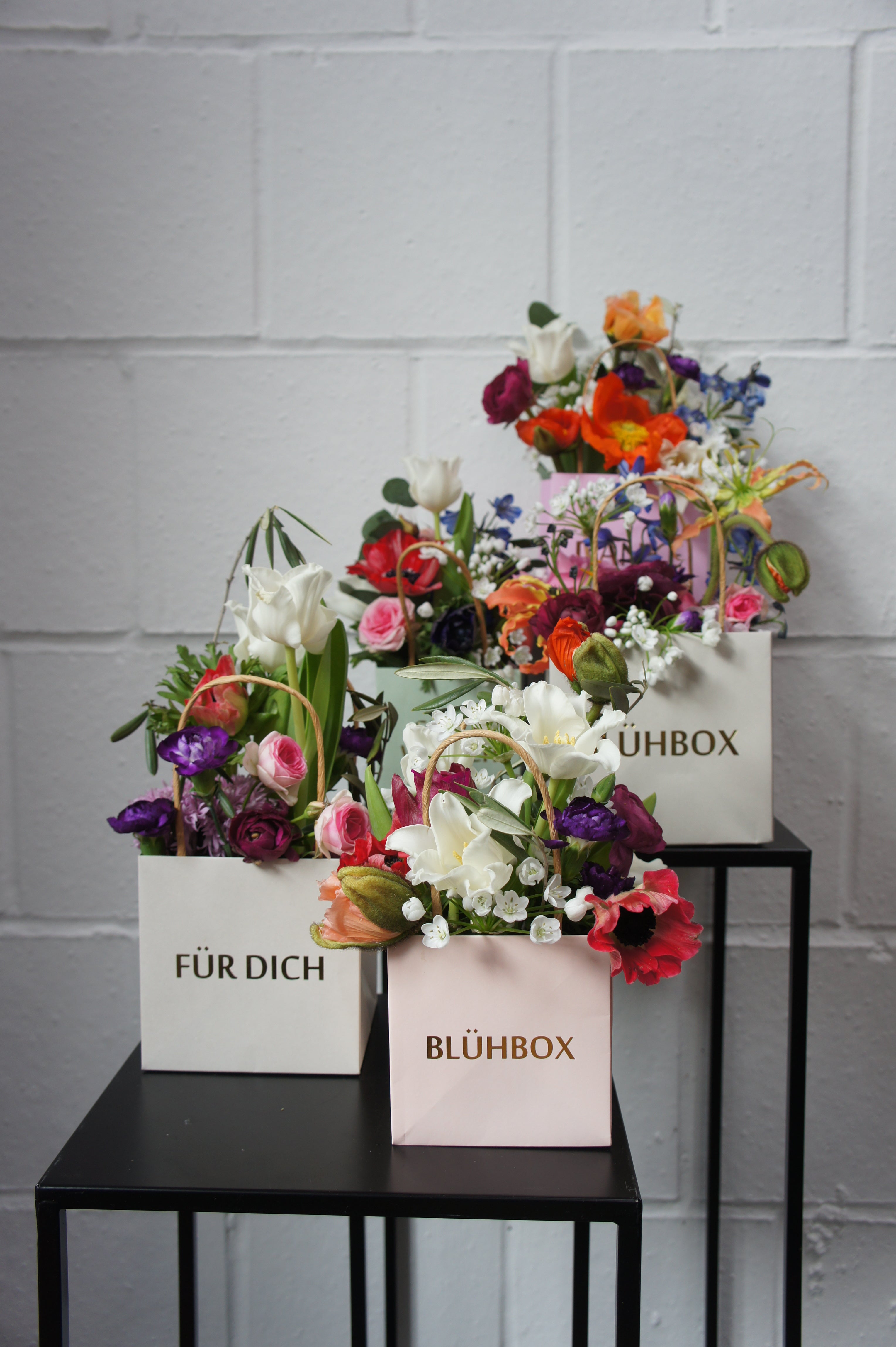 FRESH FLOWER BAG, inkl. Textaufdruck in Farbe Gold