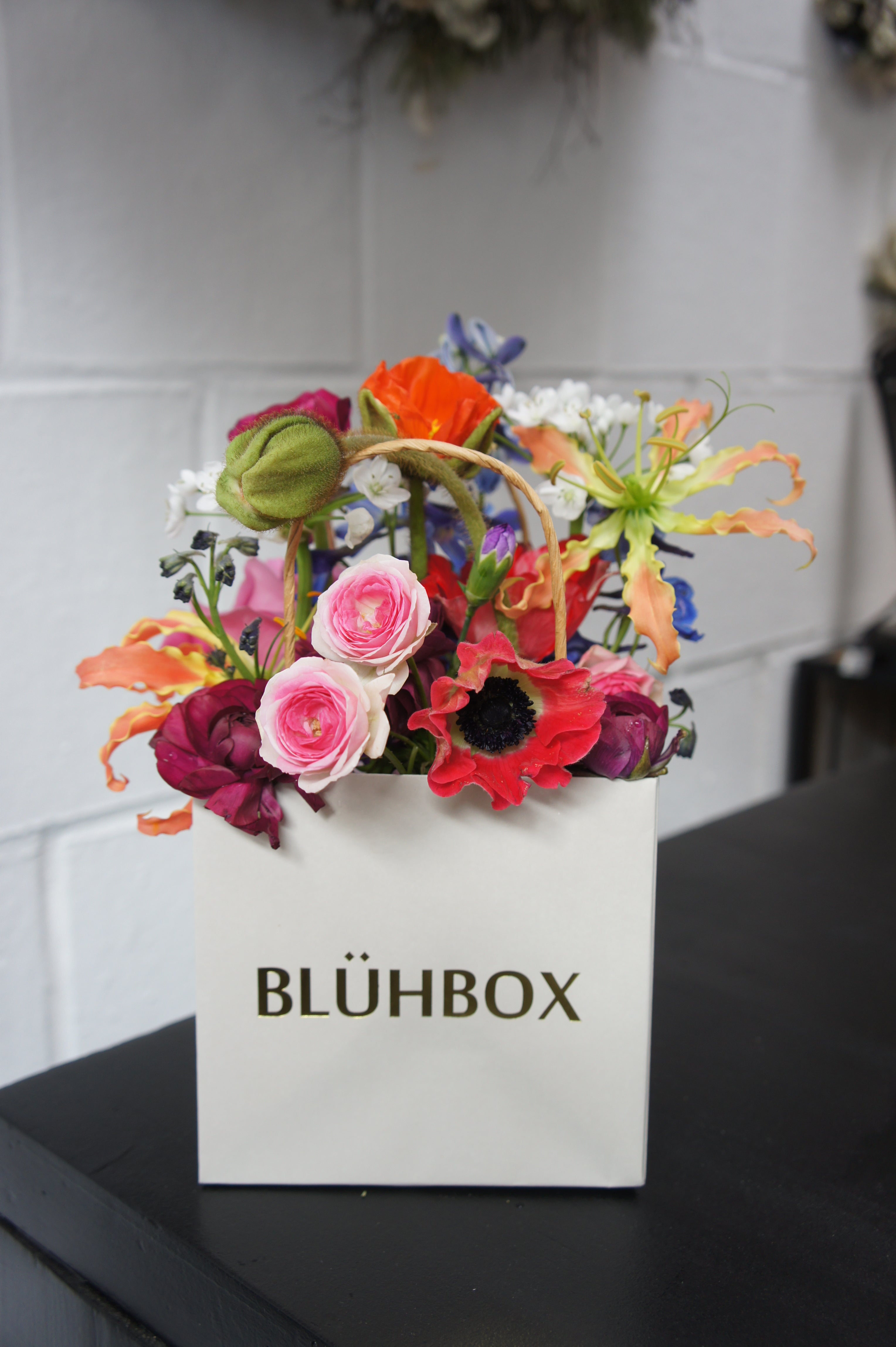 FRESH FLOWER BAG, inkl. Textaufdruck in Farbe Gold
