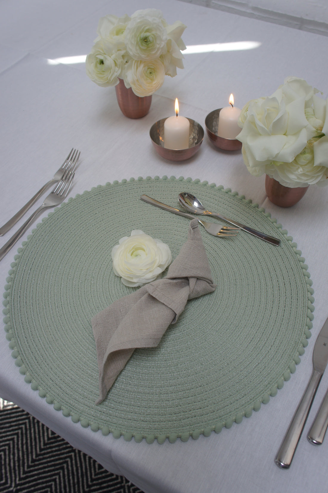 Metallbecher/Vase, Metallschalen, Farbe Roségold