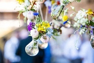 Glasvase, klein, Set 10-tlg. gemischt