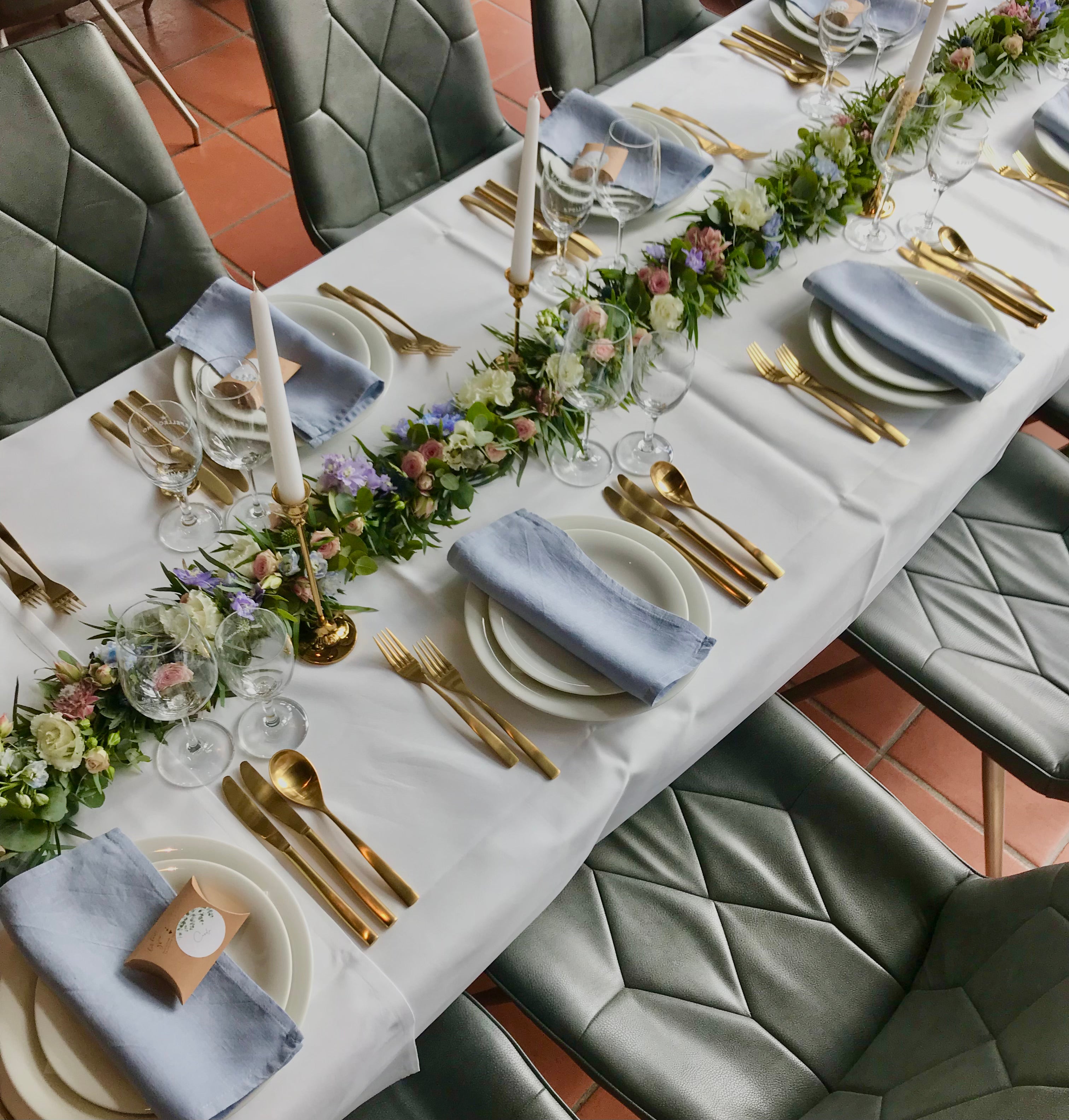 Besteck, Farbe Gold-matt, Serie Barcelona, Set oder Einzelteile