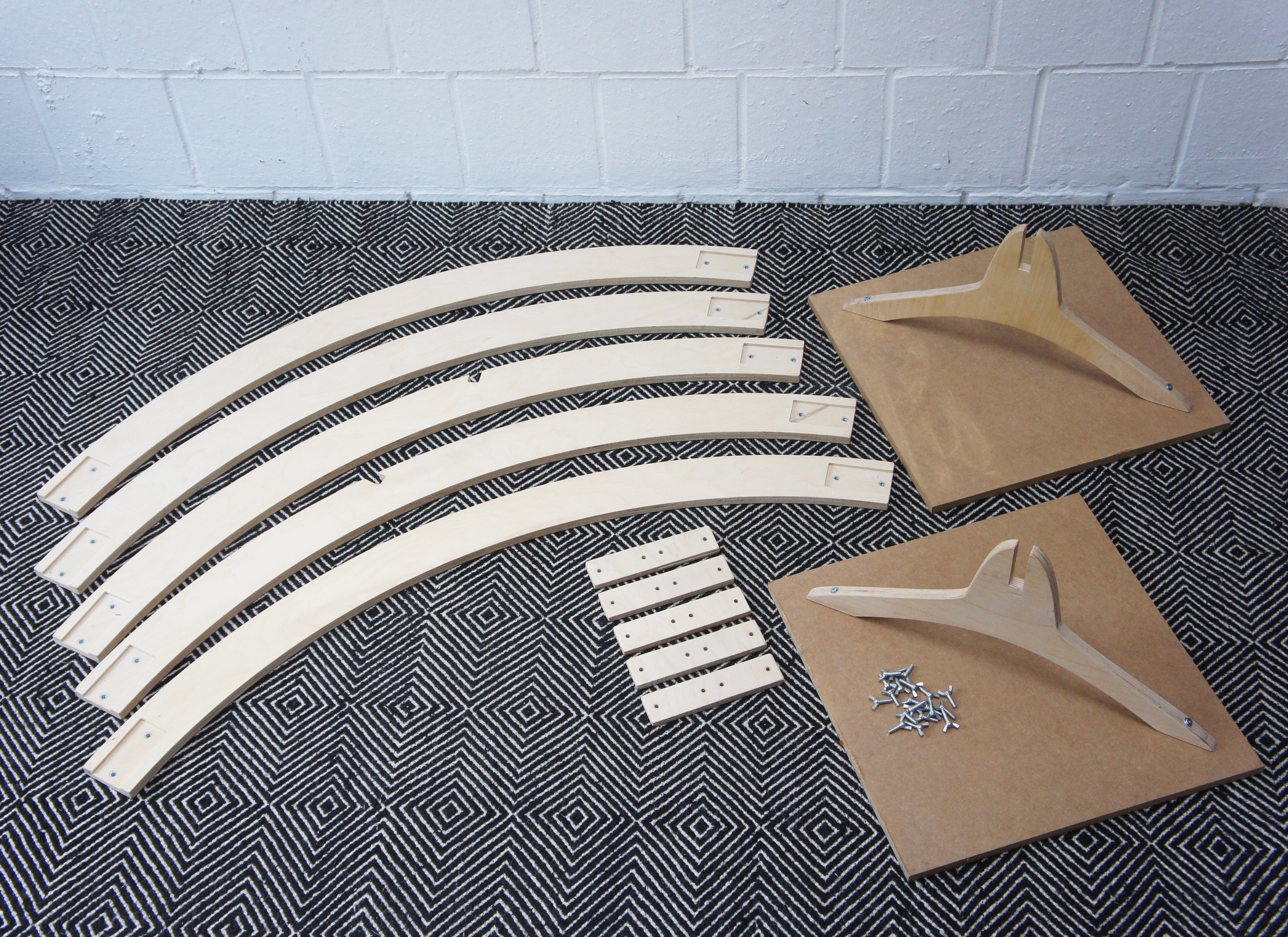 Traubogen aus Holz, rund, Durchmesser 200 cm