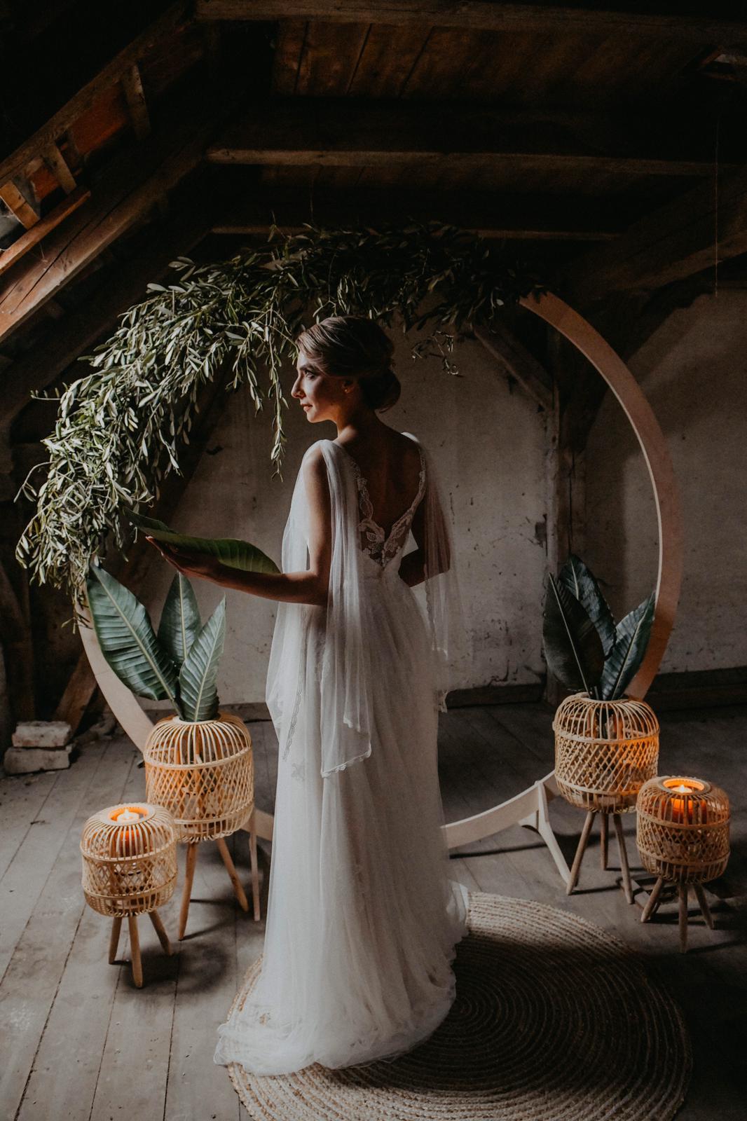 Traubogen aus Holz, rund, Durchmesser 200 cm