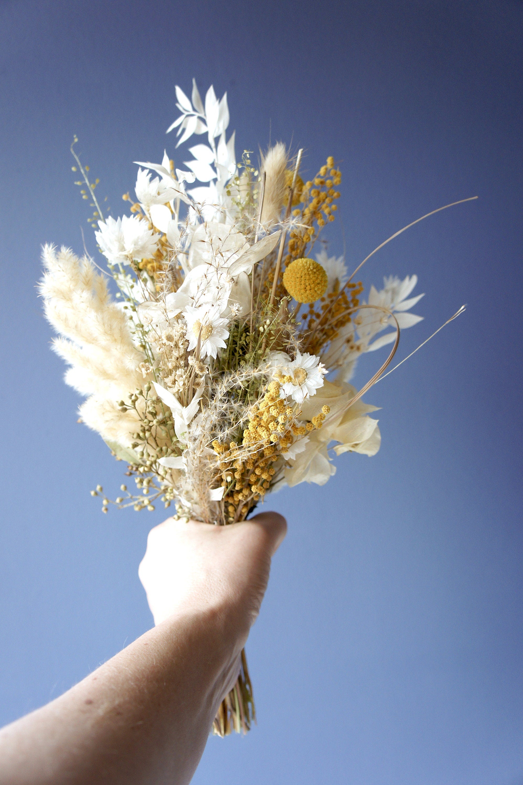 Serie HELLO SUNSHINE, Brautstrauß, Trockenblumen, Bride bouquet, dried flowers