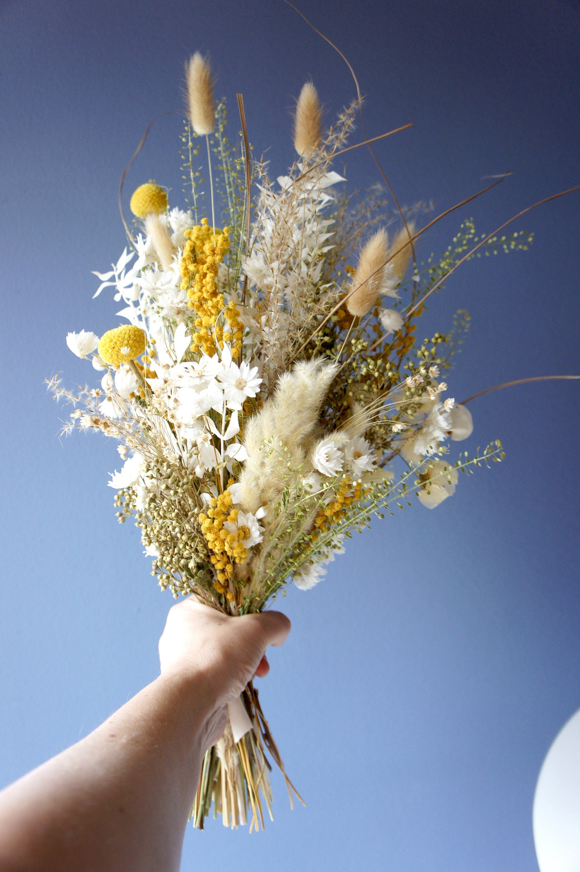 Serie HELLO SUNSHINE, Brautstrauß, Trockenblumen, Bride bouquet, dried flowers