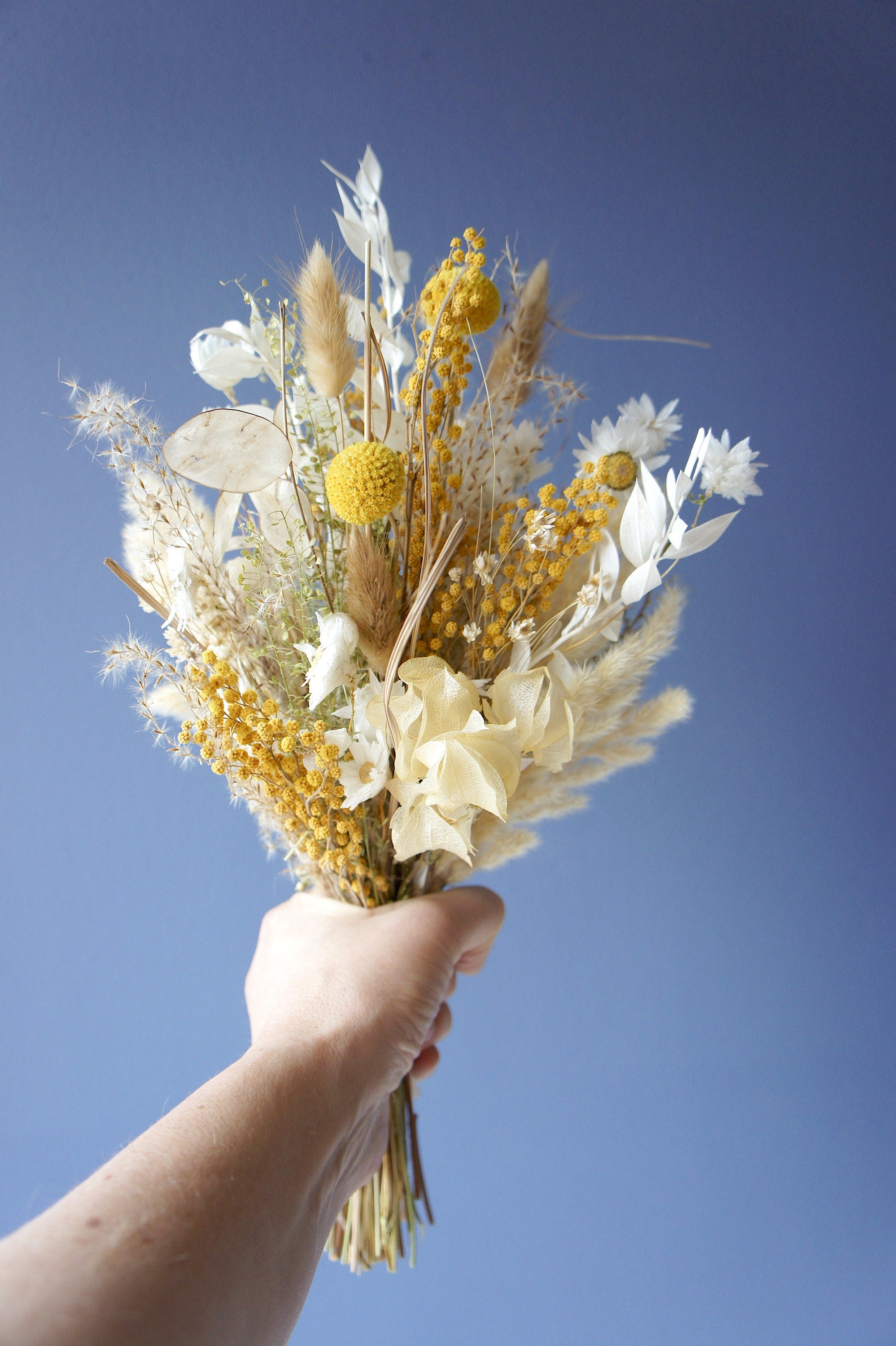 Serie HELLO SUNSHINE, Brautstrauß, Trockenblumen, Bride bouquet, dried flowers