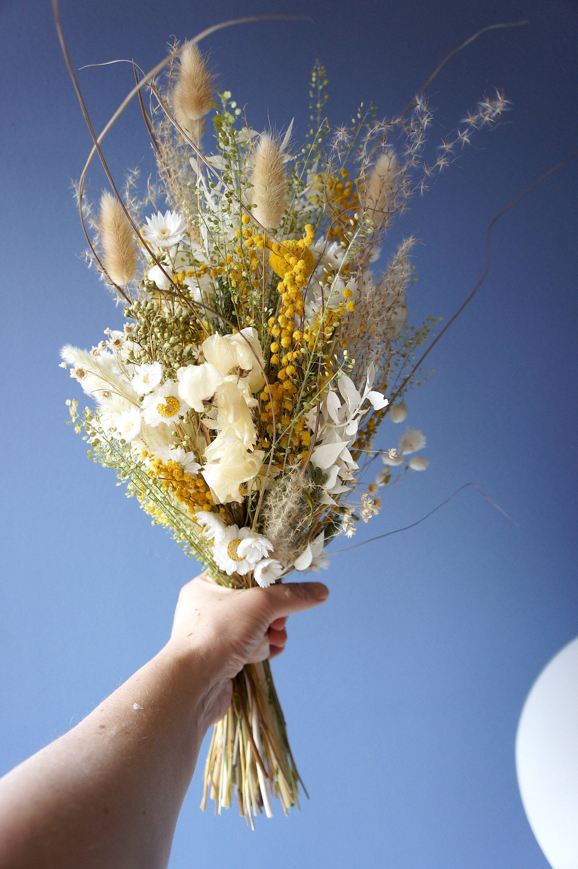 Serie HELLO SUNSHINE, Brautstrauß, Trockenblumen, Bride bouquet, dried flowers