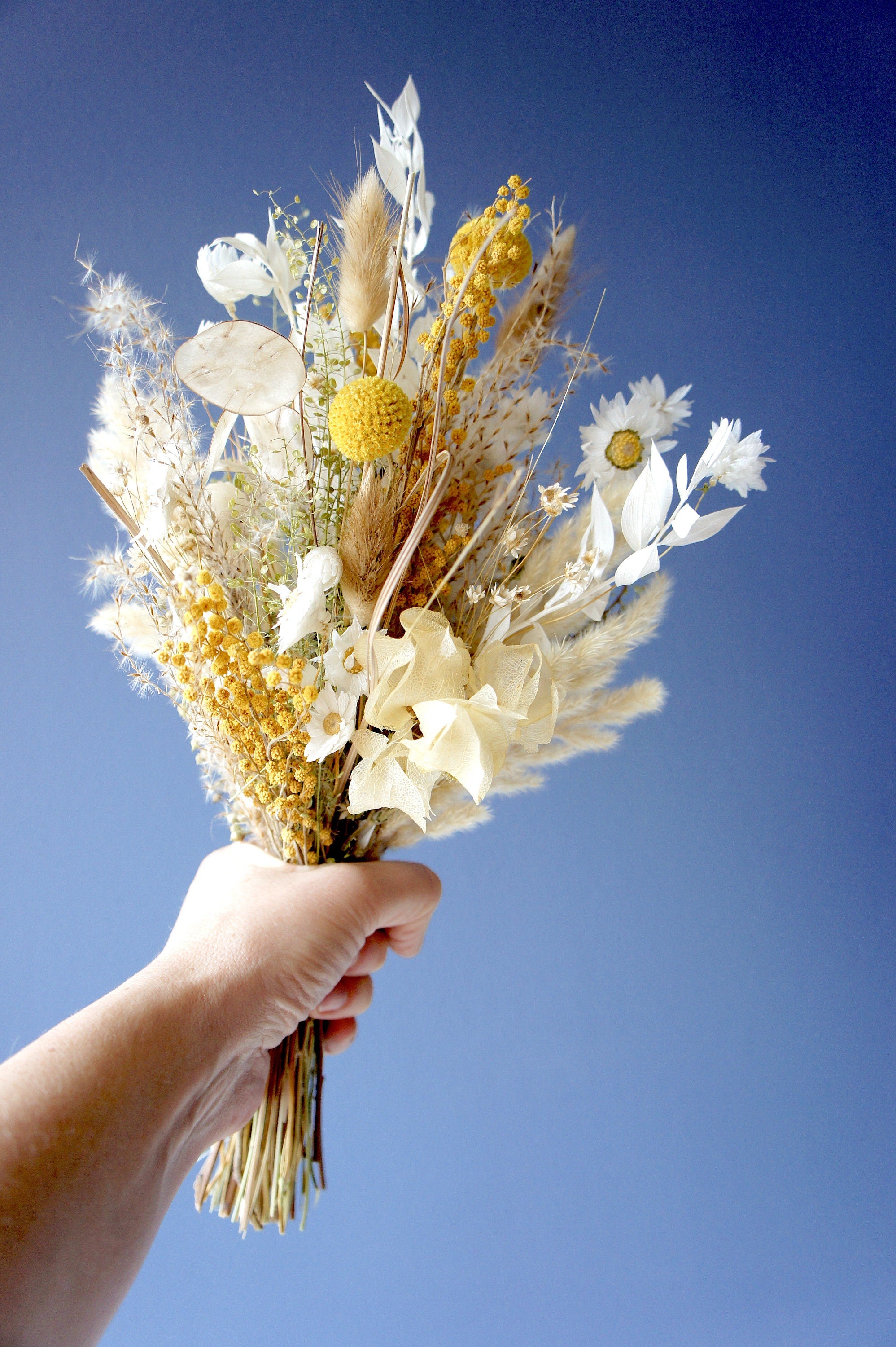 Serie HELLO SUNSHINE, Brautstrauß, Trockenblumen, Bride bouquet, dried flowers