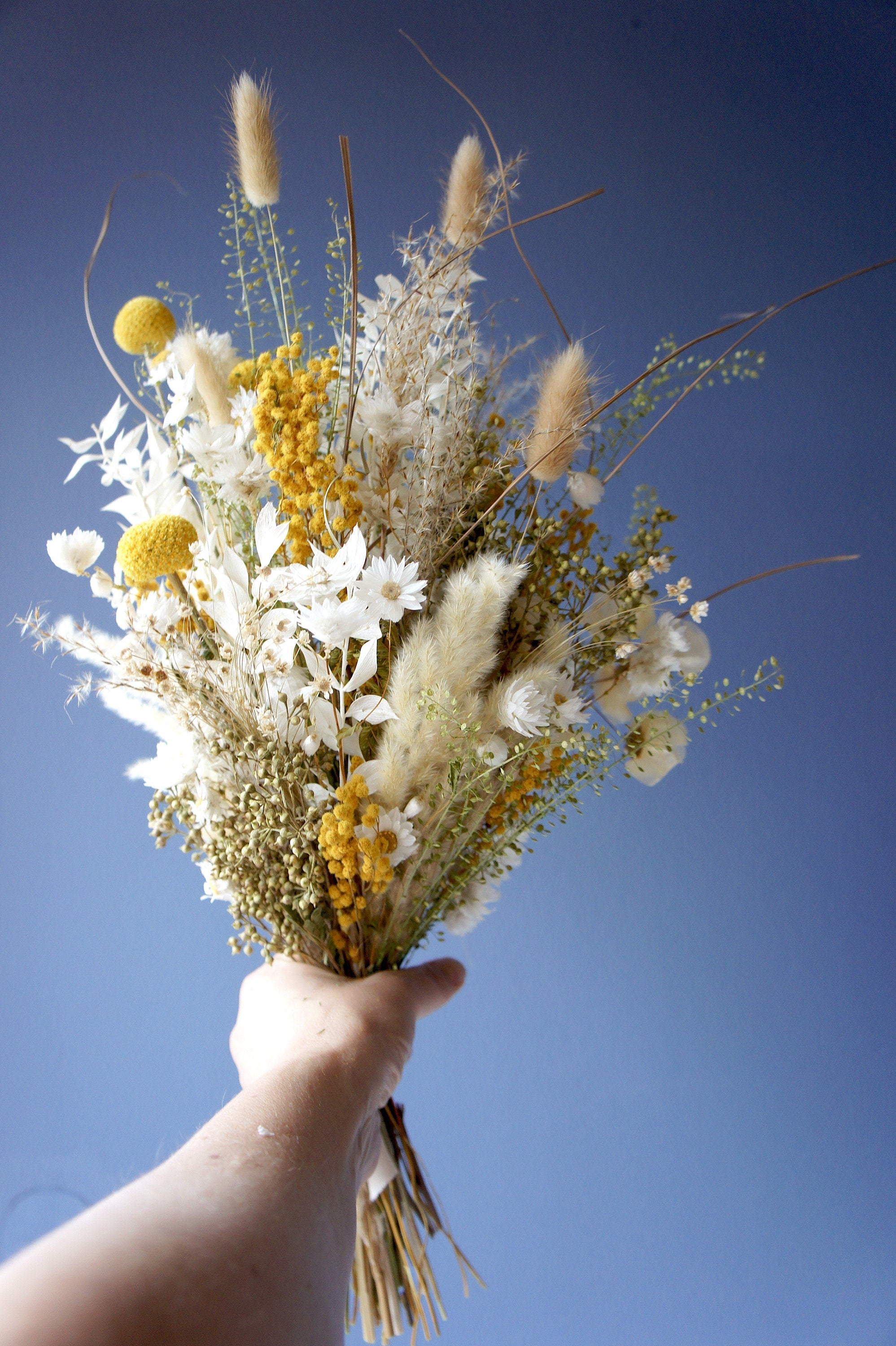 Serie HELLO SUNSHINE, Brautstrauß, Trockenblumen, Bride bouquet, dried flowers