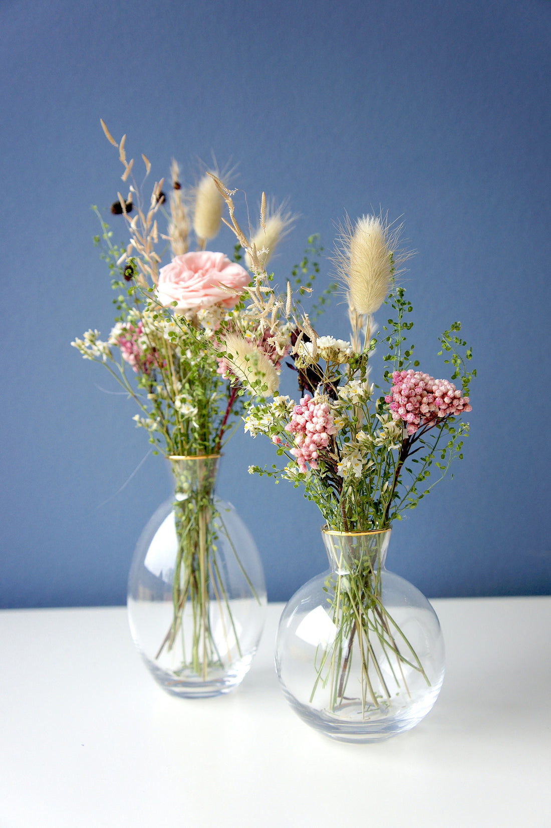 Serie TINY ROSE, Trockenblumen, Dried flowers, Einzelstiele, stabilisierte Heckenrose, Preserving Rose, DIY-Set