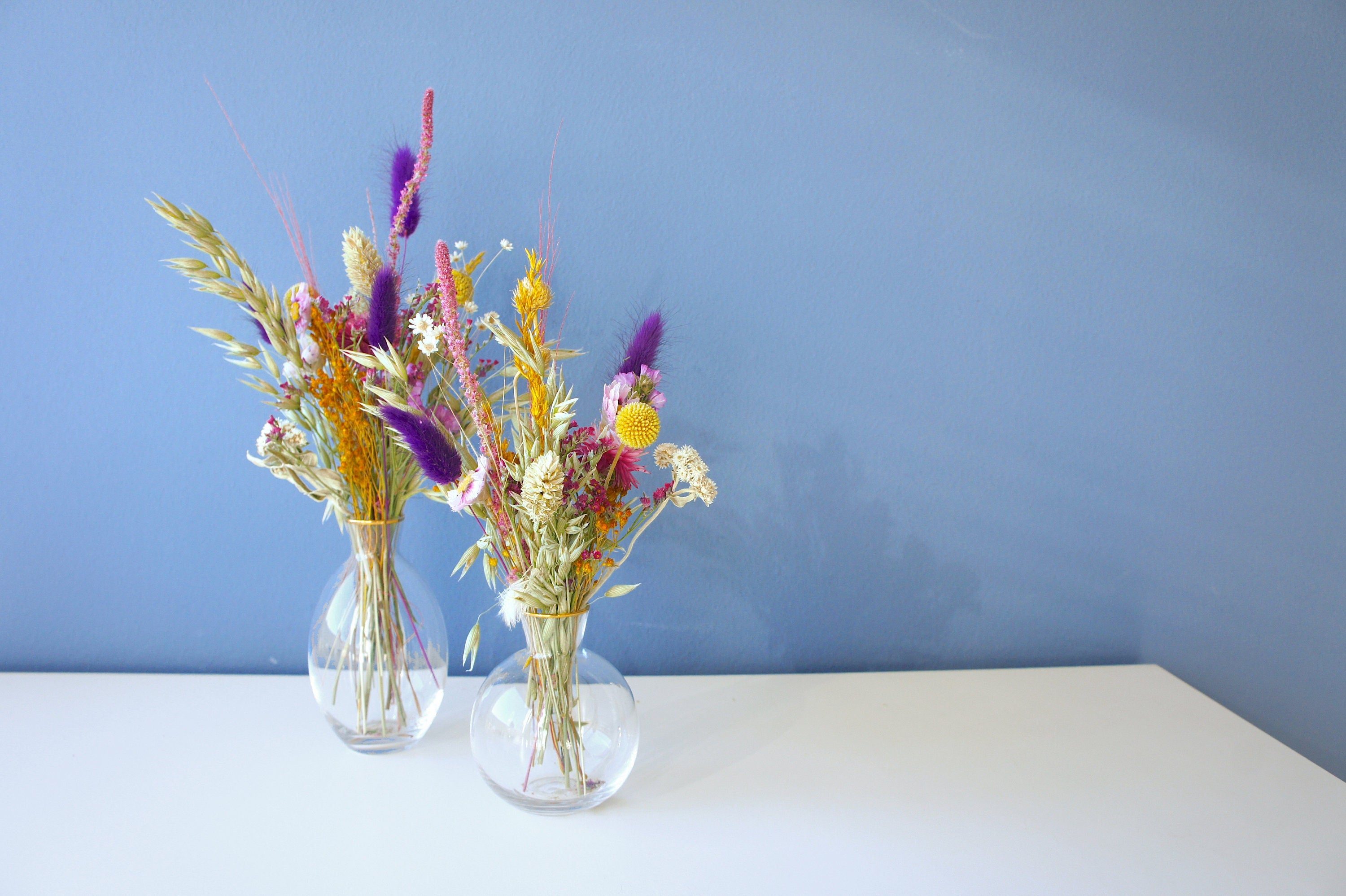 Serie SOMMERLIEBE & HONIGMUND, Trockenblumen, Einzelstiele, ungebunden, DIY-Set