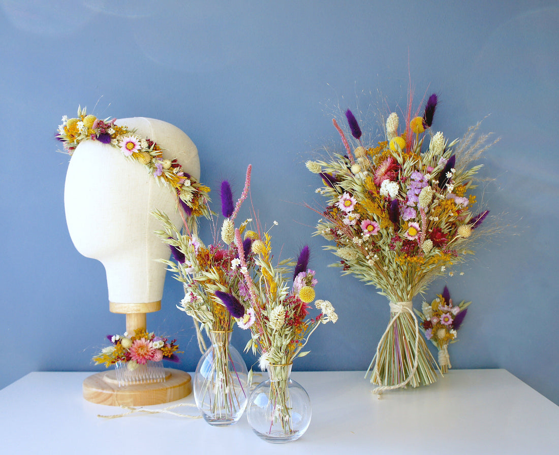 Serie SOMMERLIEBE & HONIGMUND, Trockenblumen, Dried flowers