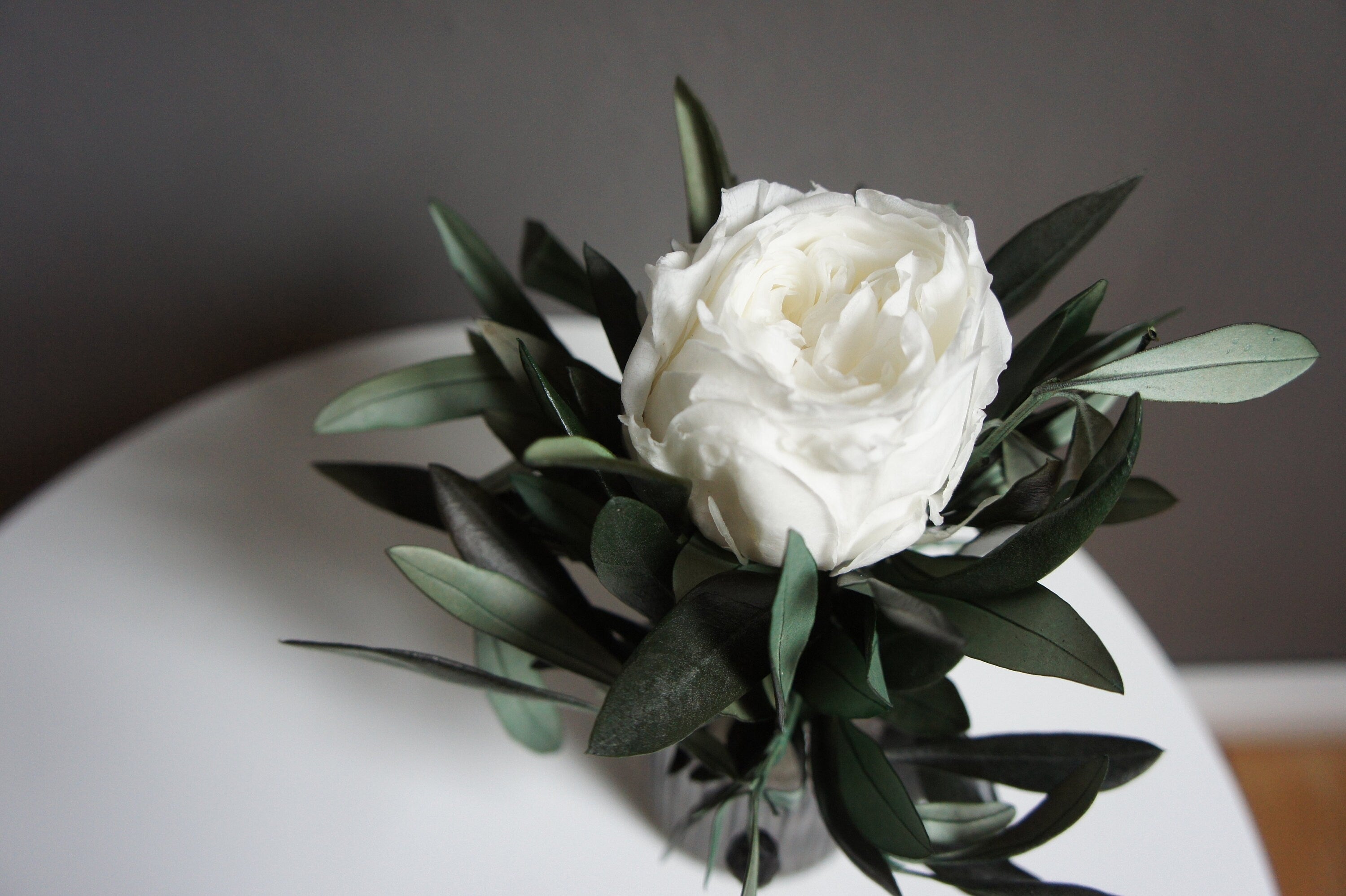 Serie GRACEFUL ROSE, Tiny bouquet/Kleiner Strauß, Infinity rose / Preserving Rose / Preserving Olive
