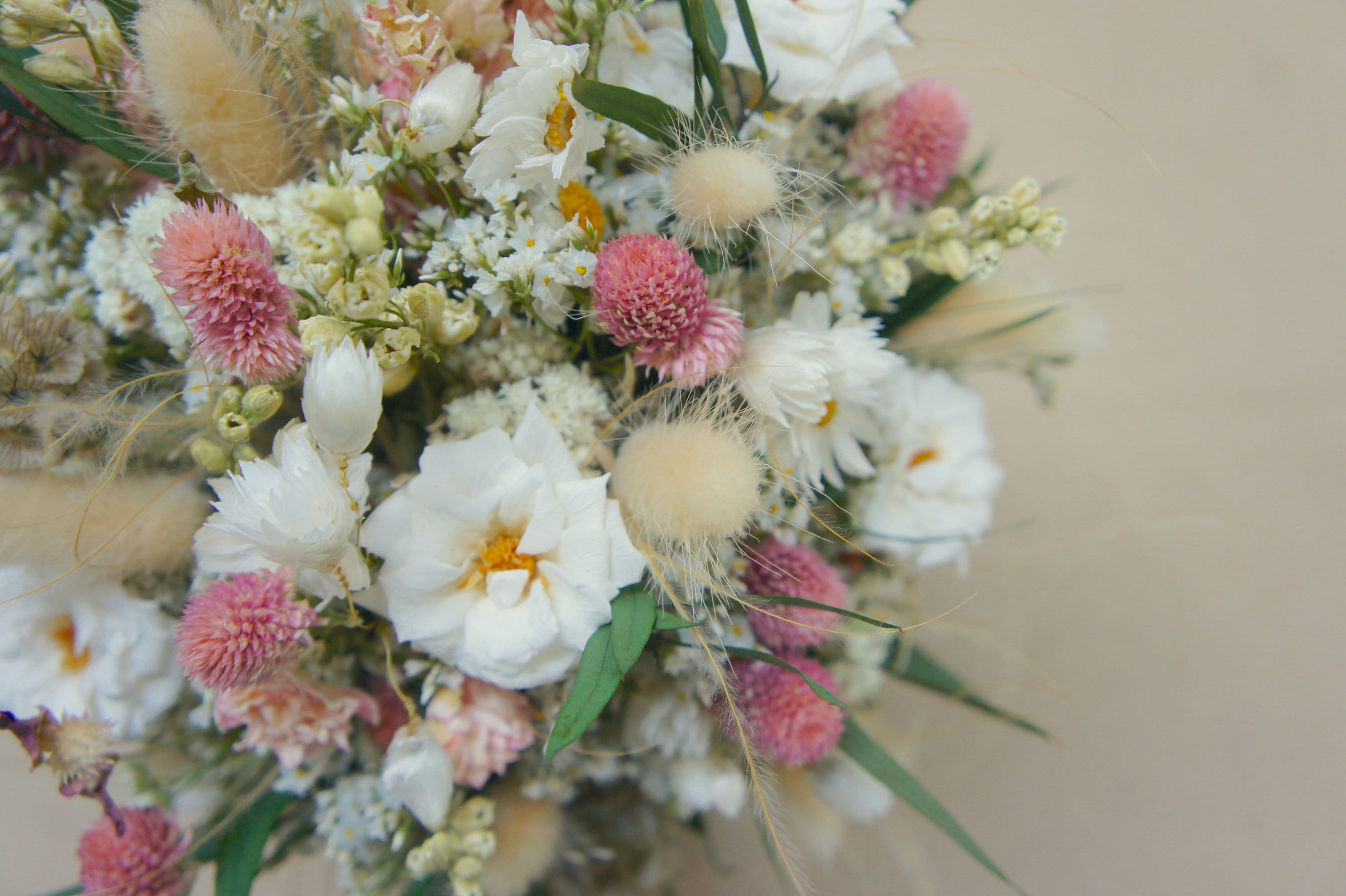 Serie FREUDENTAG, Trockenblumen / Dried flowers, Stabilisierte Rosen / Infinity roses, Hochzeit / Wedding