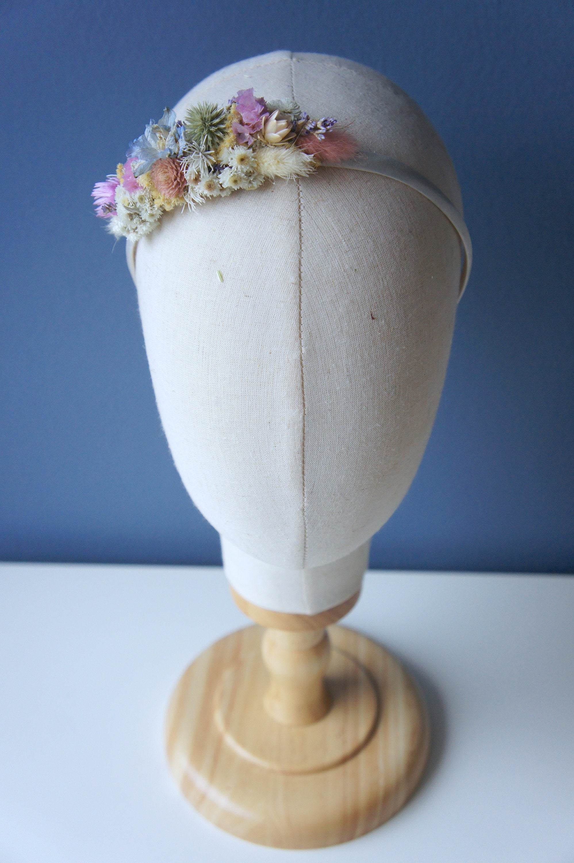 Serie LOLLY POP, Haarkranz, Haarreif, Haarkamm, Reversschmuck, Trockenblumen, Dried flower products