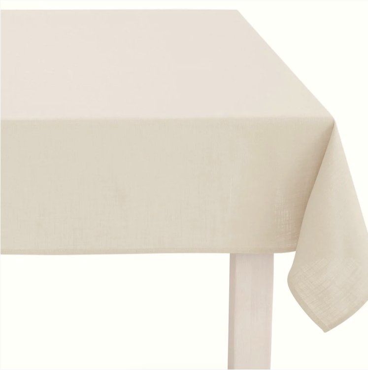 Tischdecke aus Baumwolle, Farbe Sahara Light