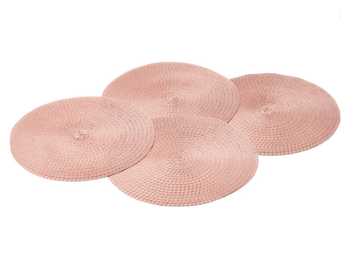 Tischset/Platzset, rund 35 cm, Farbe Rosé